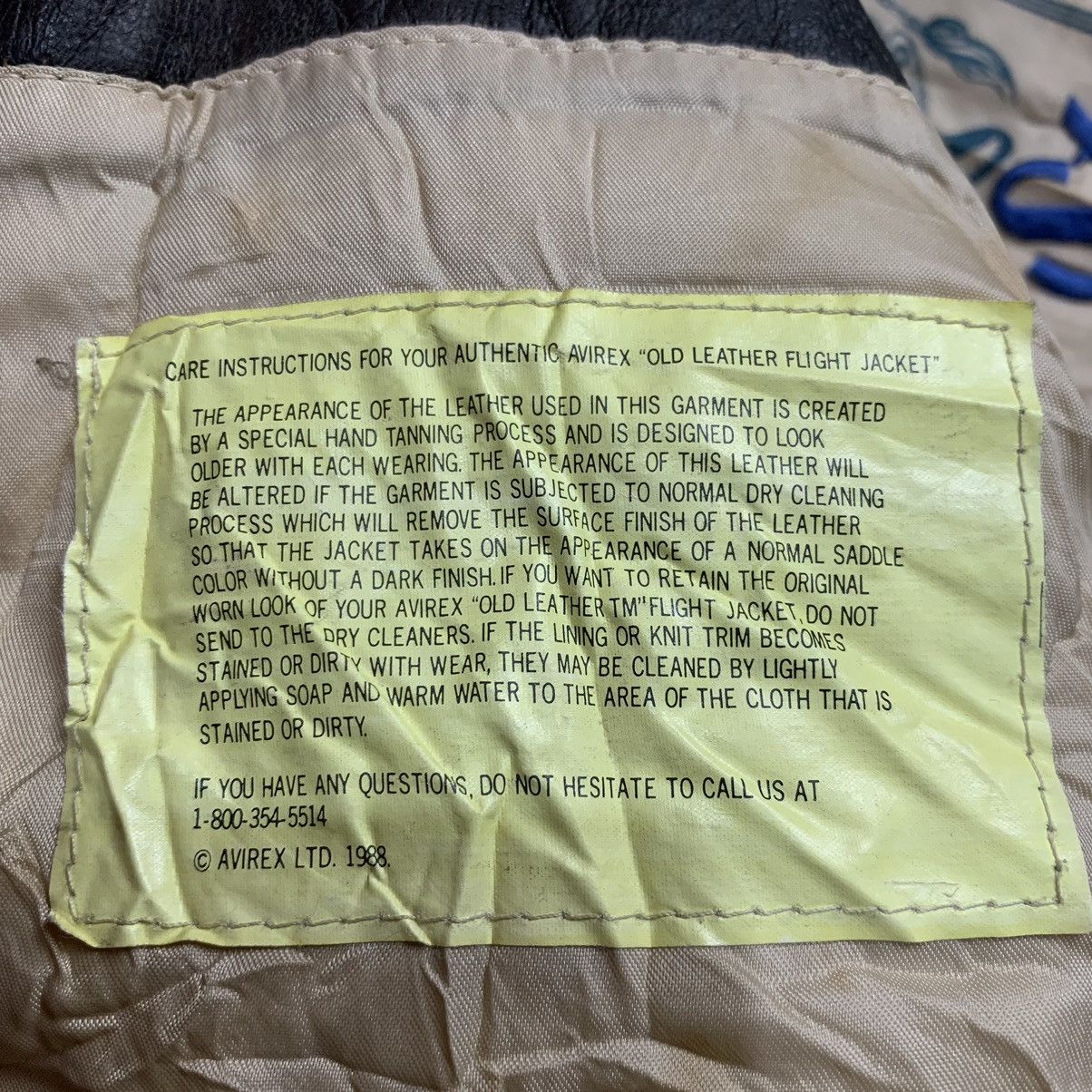 Avirex × Vintage Vintage 80s avirex A-2 leather flight jacket Size US M / EU 48-50 / 2 - 9 Thumbnail