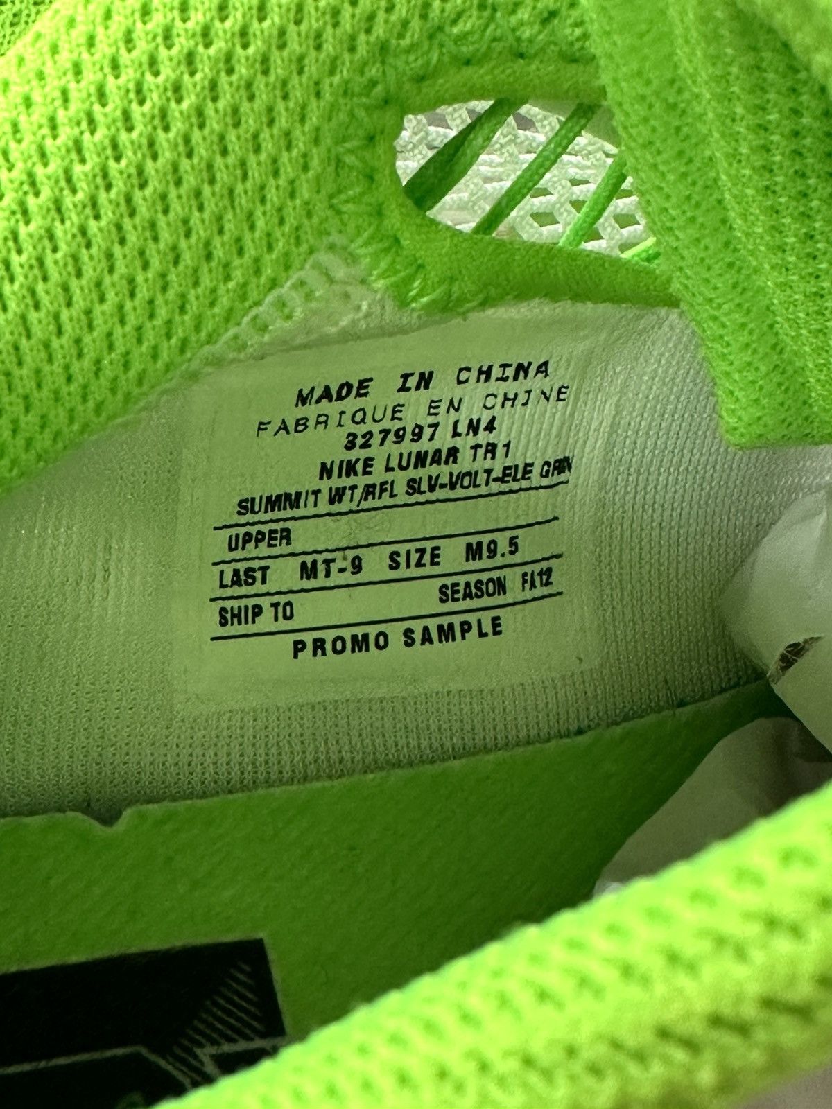Nike Nike lunar tr1 electric green promo sample Size US 9.5 / EU 42-43 - 5 Thumbnail