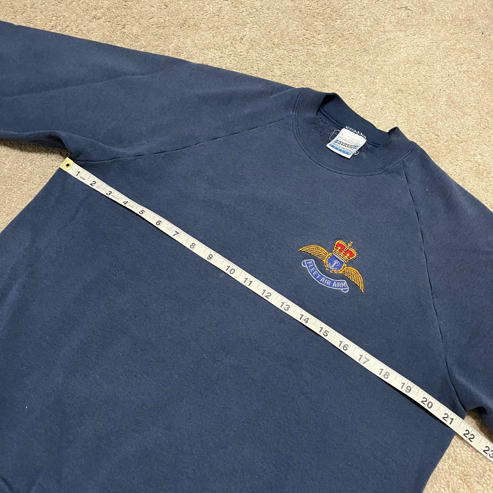 Other Vintage Fleet Air Army Navy Embroidered Crewneck Sweatshirt Size US L / EU 52-54 / 3 - 5 Thumbnail