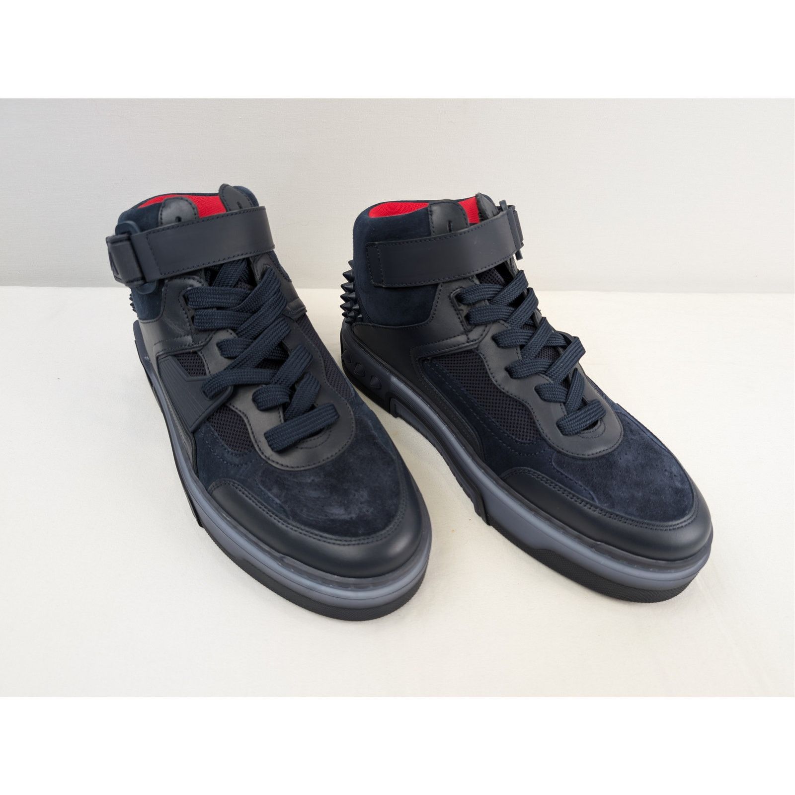 Christian Louboutin o1rshd1 Astroloubi Mid Flat Sneakers in Marine Blue Size US 9.5 / EU 42-43 - 7 Thumbnail