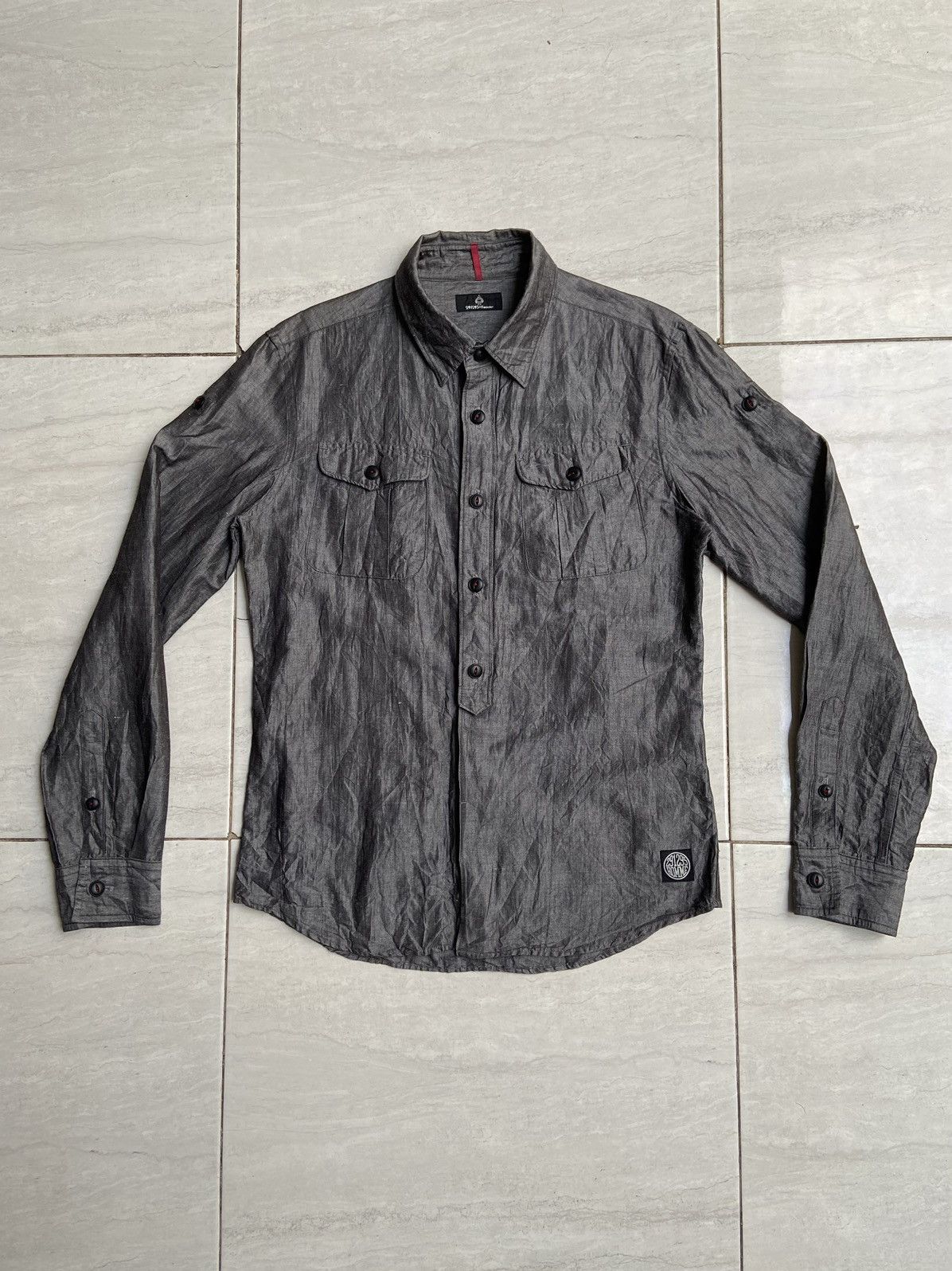 Designer × Japanese Brand 291295 Homme Grey Shirt Size US S / EU 44-46 / 1 - 1 Thumbnail