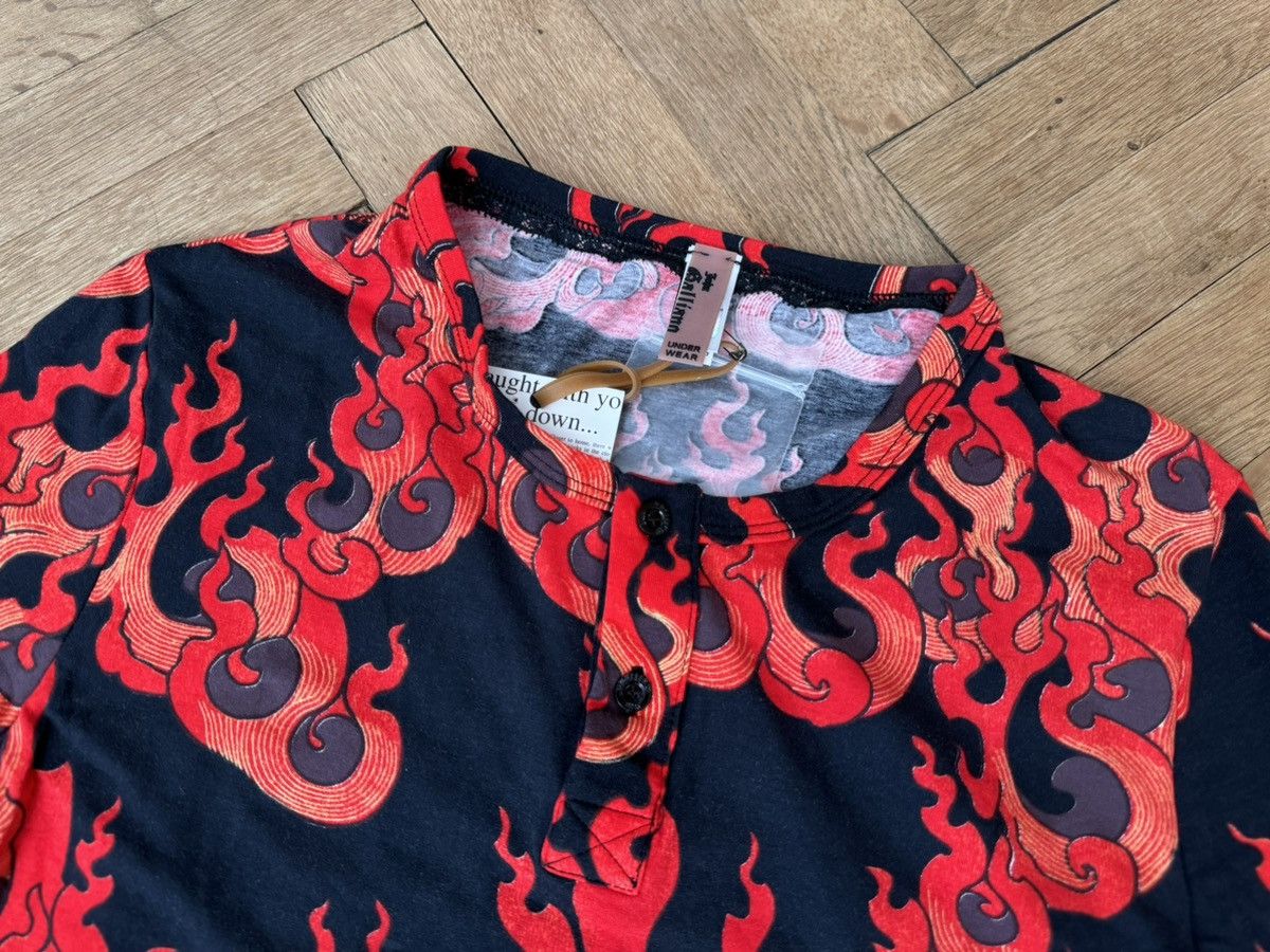 John Galliano Galliano Fire Flame T-Shirt S Size US S / EU 44-46 / 1 - 4 Thumbnail