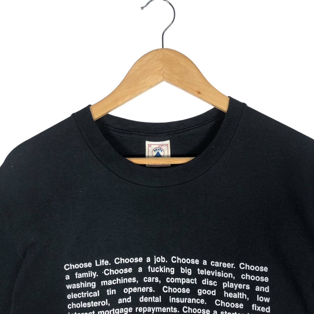 Vintage Vintage 90's Trainspotting " choose life" T-Shirt Size US M / EU 48-50 / 2 - 2 Thumbnail