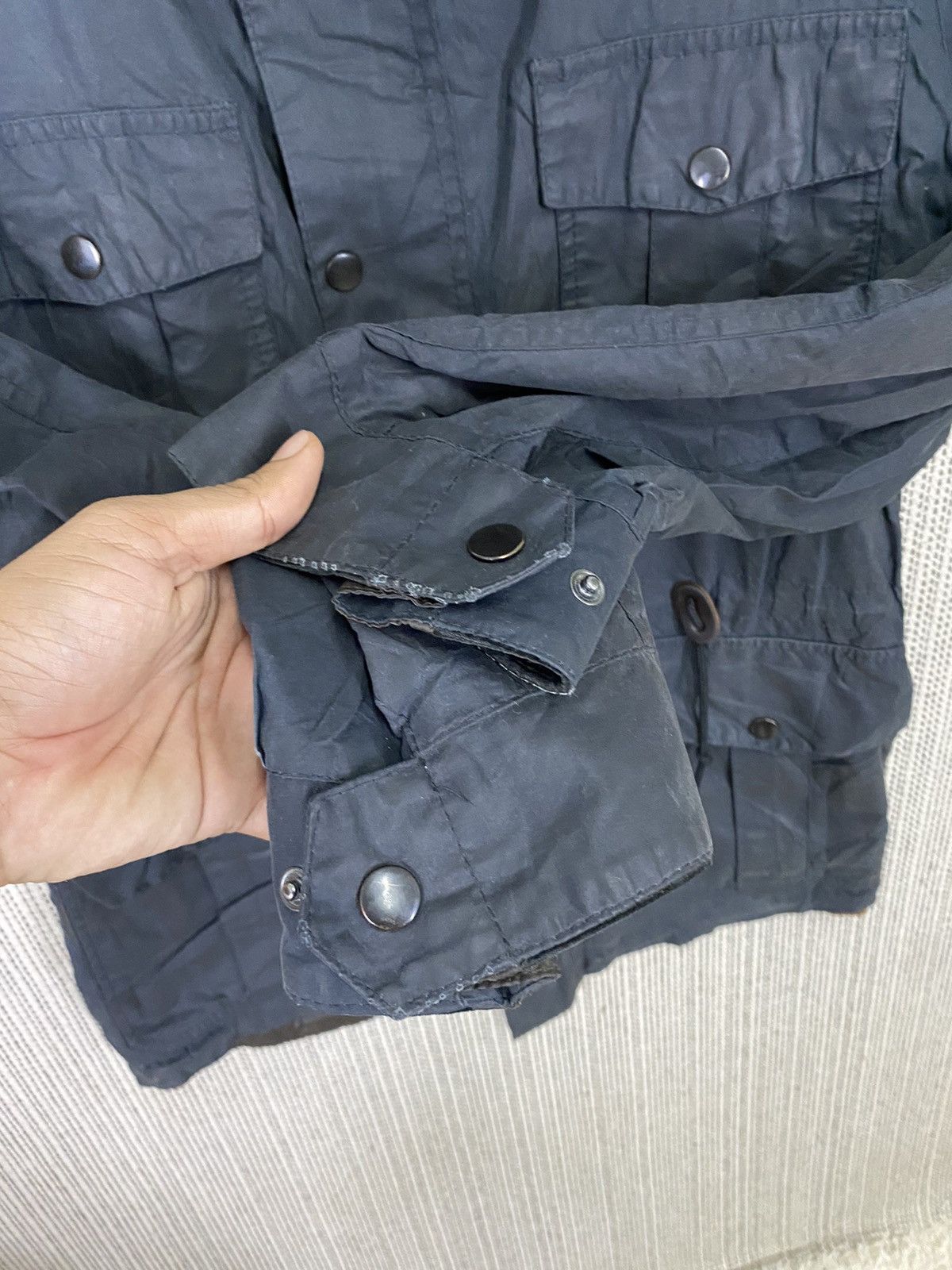 Barbour × Designer × Margaret Howell Barbour for mangaret howell parka black wax jacket Size US M / EU 48-50 / 2 - 9 Thumbnail