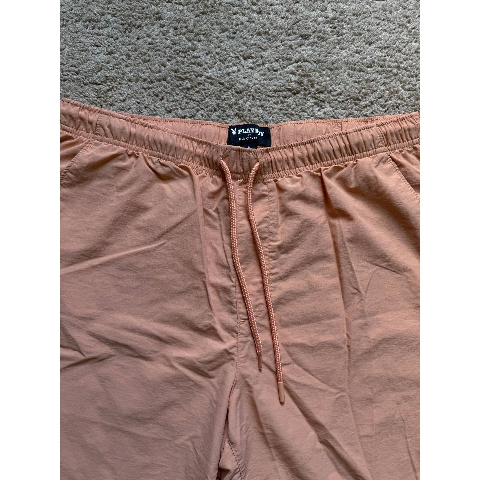 Pacsun PLAYBOY By Pacsun Drawstring Casual Short Peach Mens L Size US 38 / EU 54 - 3 Thumbnail