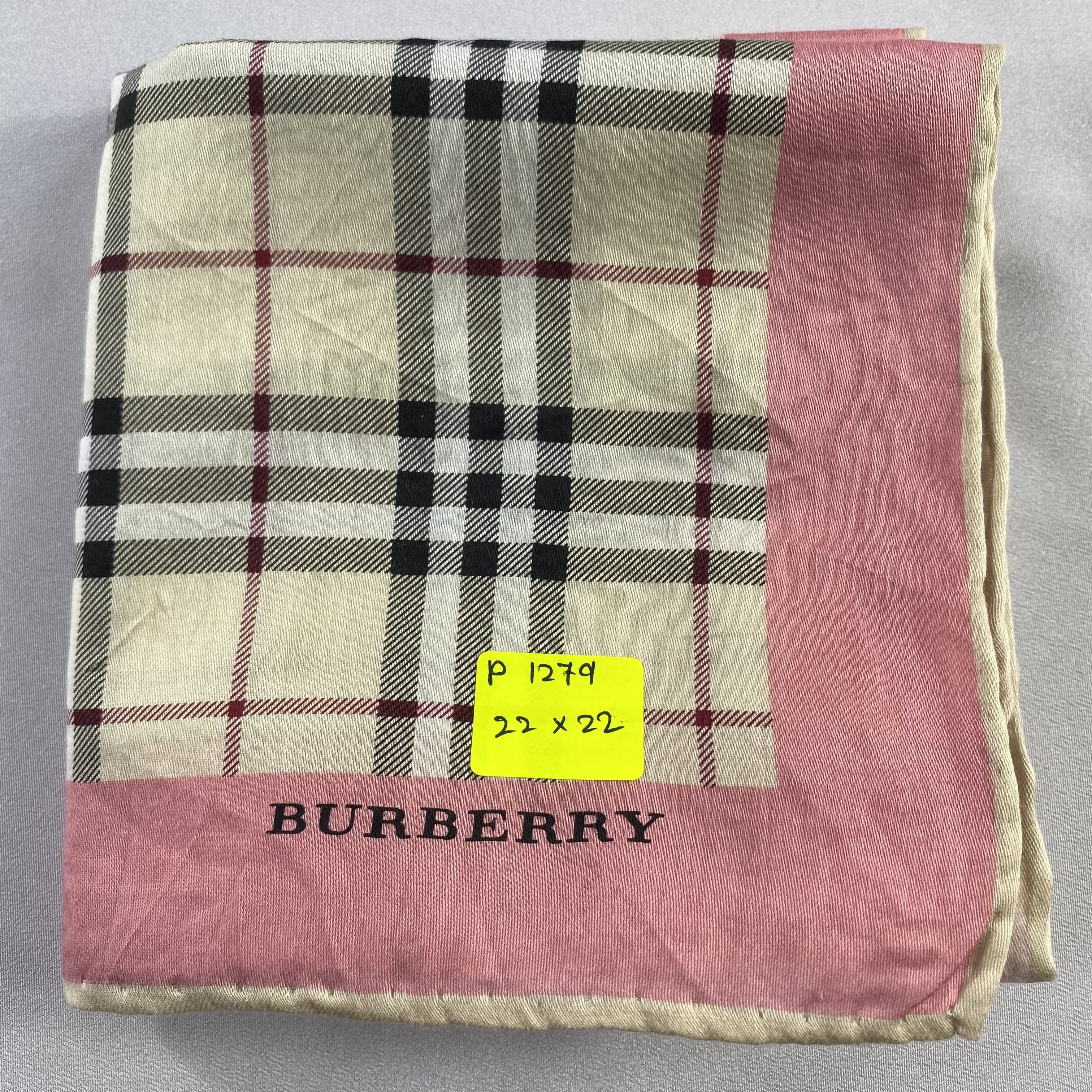 Burberry × Vintage Burberry Handkerchief / Neckerchief / Bandana-P1279 Size ONE SIZE - 5 Thumbnail