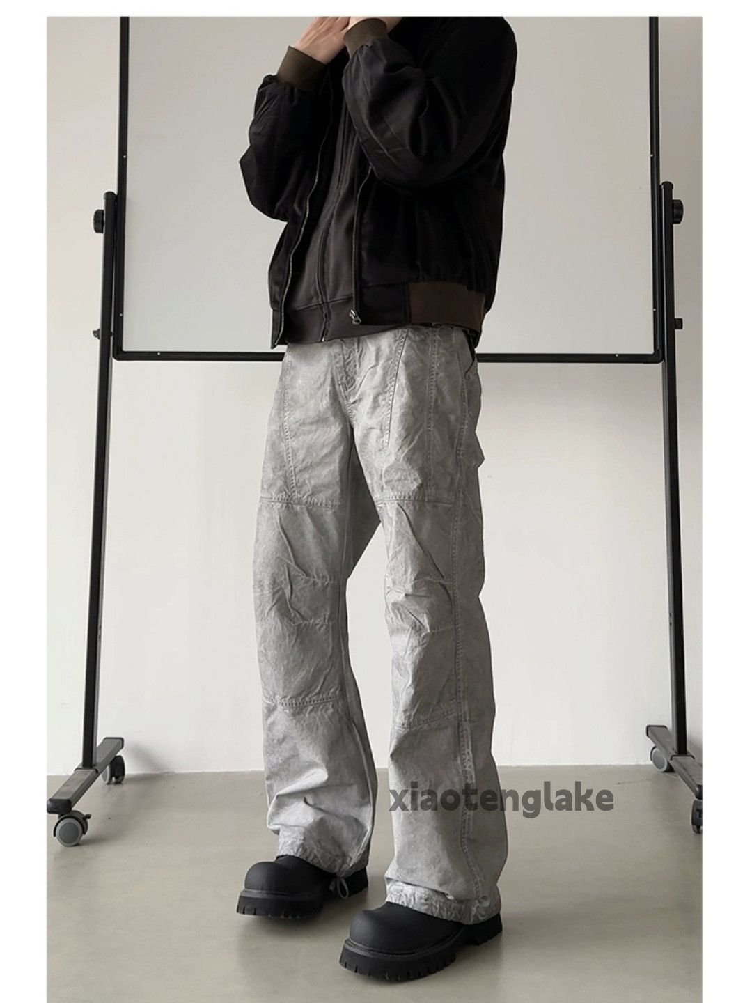 Jean × Vintage utility stain paint loose baggy hiphop carpenter pants Size US 32 / EU 48 - 1 Thumbnail