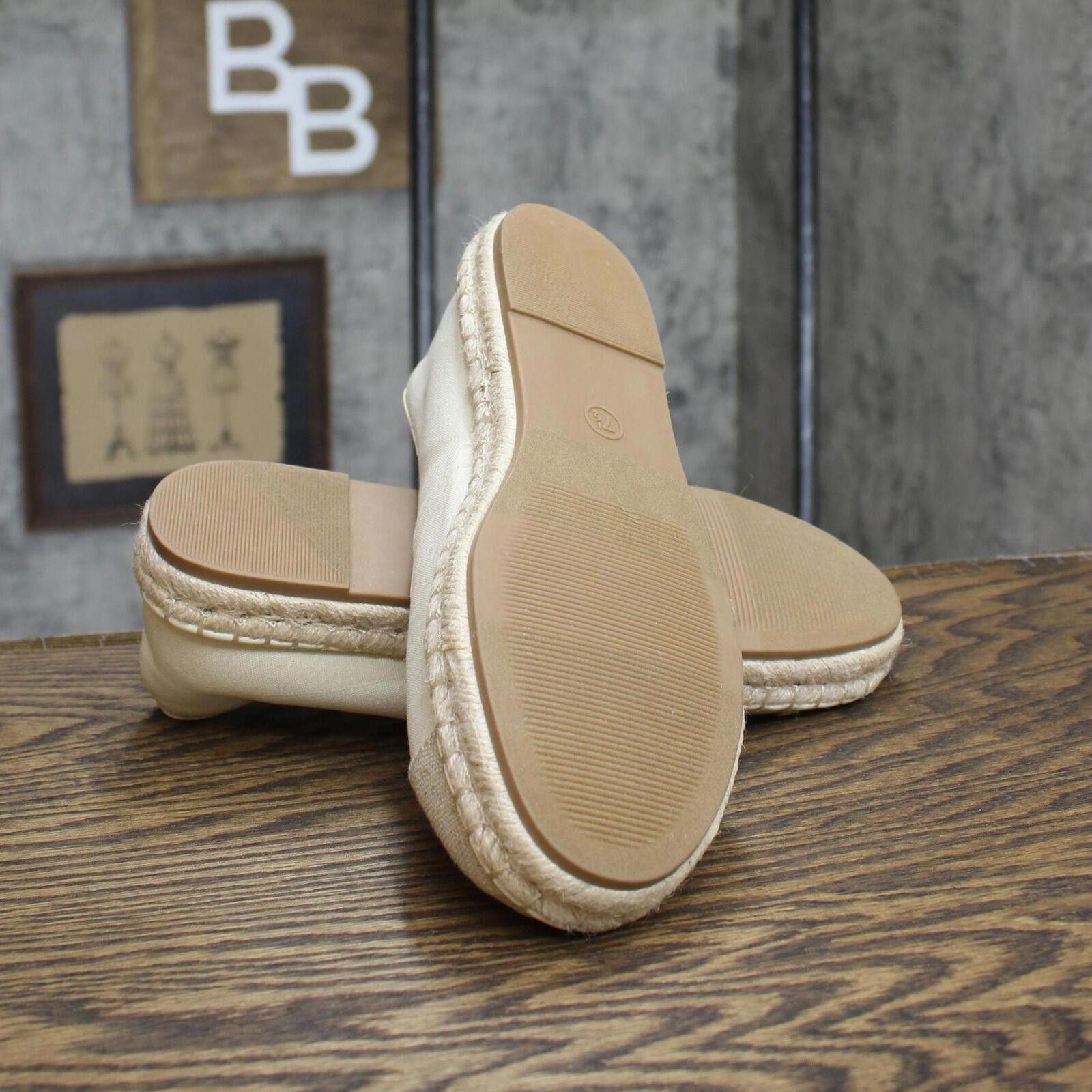 Designer NWT Universal Thread Flats 89273563 Cream Brown 8M 8 M Size US 8 / IT 38 - 5 Thumbnail