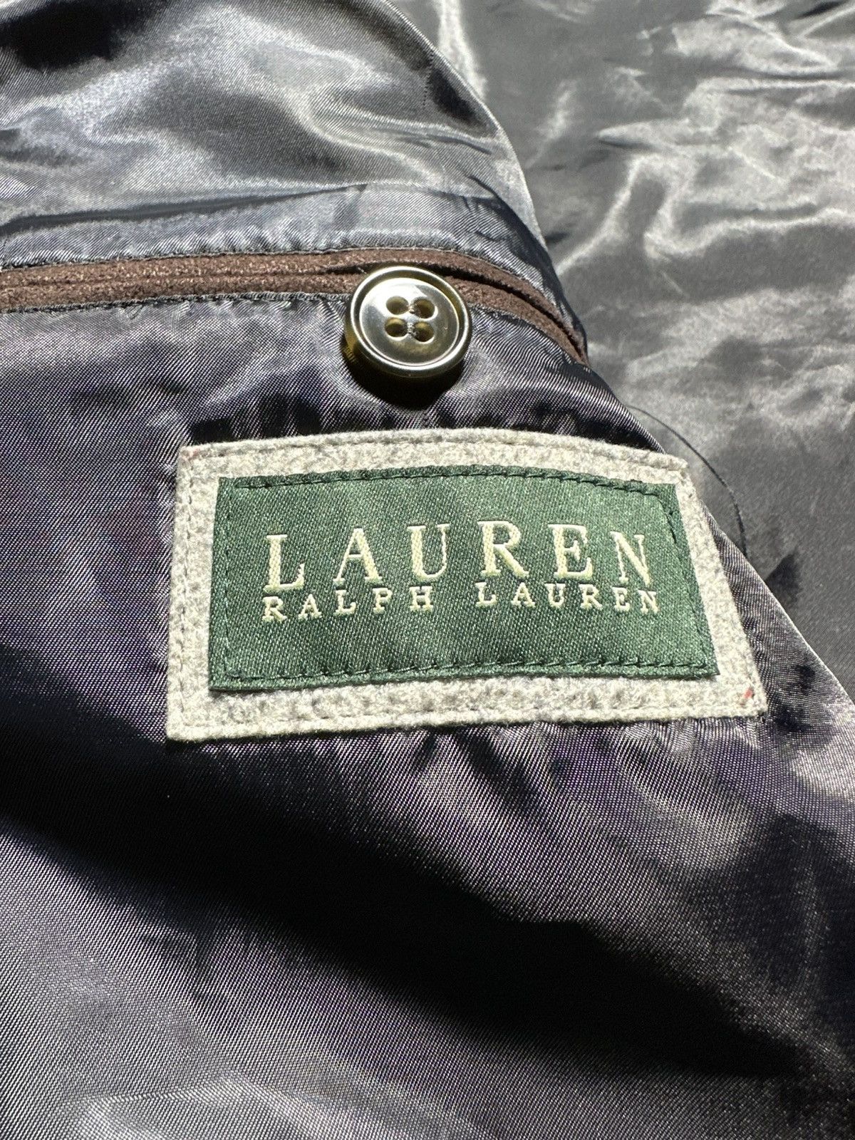 Ralph Lauren × Vintage Ralph Lauren Men Black Wool Overcoat Peacoat XL Vintage Y2K Size US XL / EU 56 / 4 - 3 Thumbnail