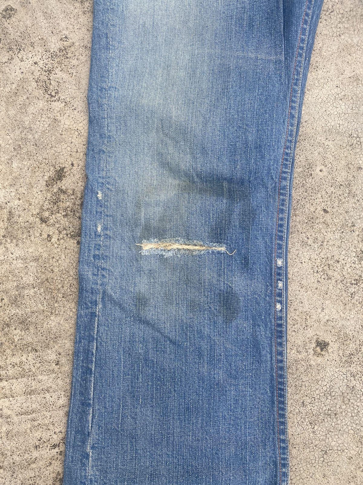 Japanese Brand Flare Jeans Earnest Sewn Distress Boot Cut Size US 31 - 6 Thumbnail