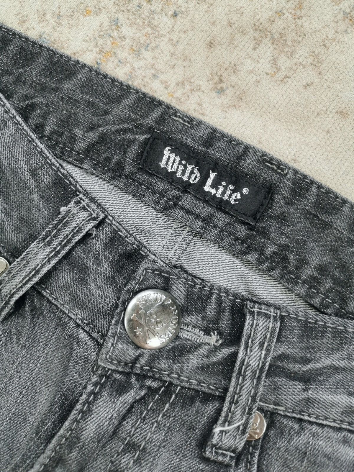 Hysteric Glamour × Vintage Wild Life Britain Printed Pocket Jeans (LG99) Size US 28 / EU 44 - 7 Thumbnail