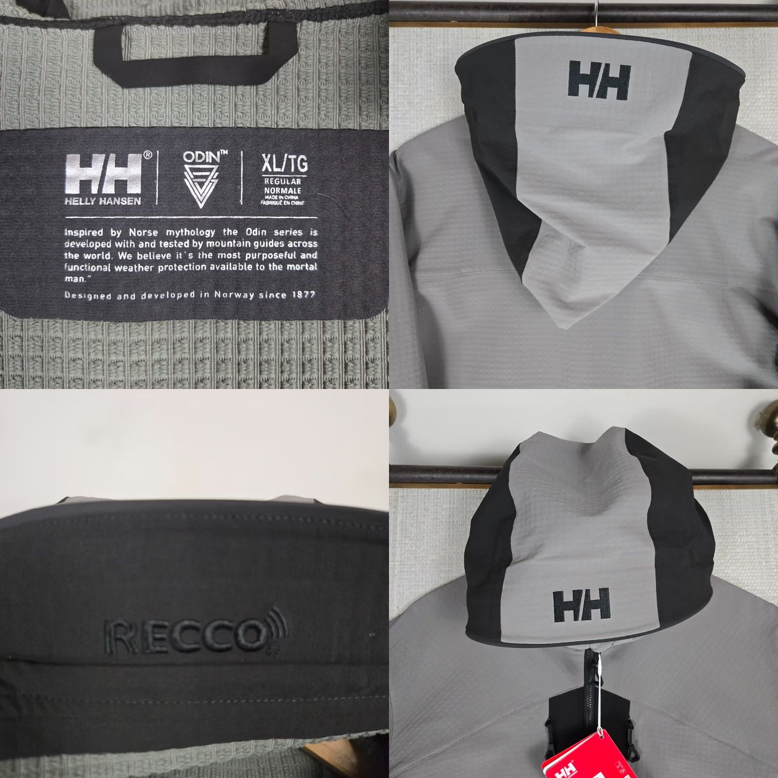 Helly Hansen Helly Hansen Jacket XL Black Hooded Softshell Full Zip RECCO Grid Fleece Lined Men’s Winter Ski Coat Parka Size US XL / EU 56 / 4 - 10 Thumbnail