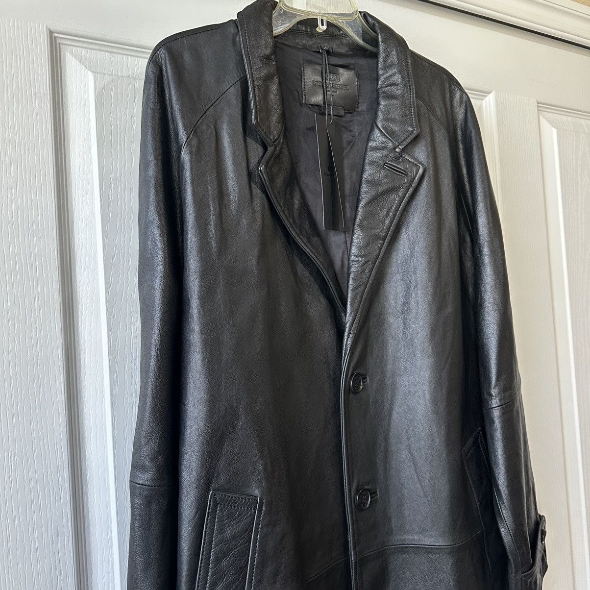 Zara New $439 Zara Steven Meisel Leather Black Trench Coat Large Size US L / EU 52-54 / 3 - 8 Thumbnail