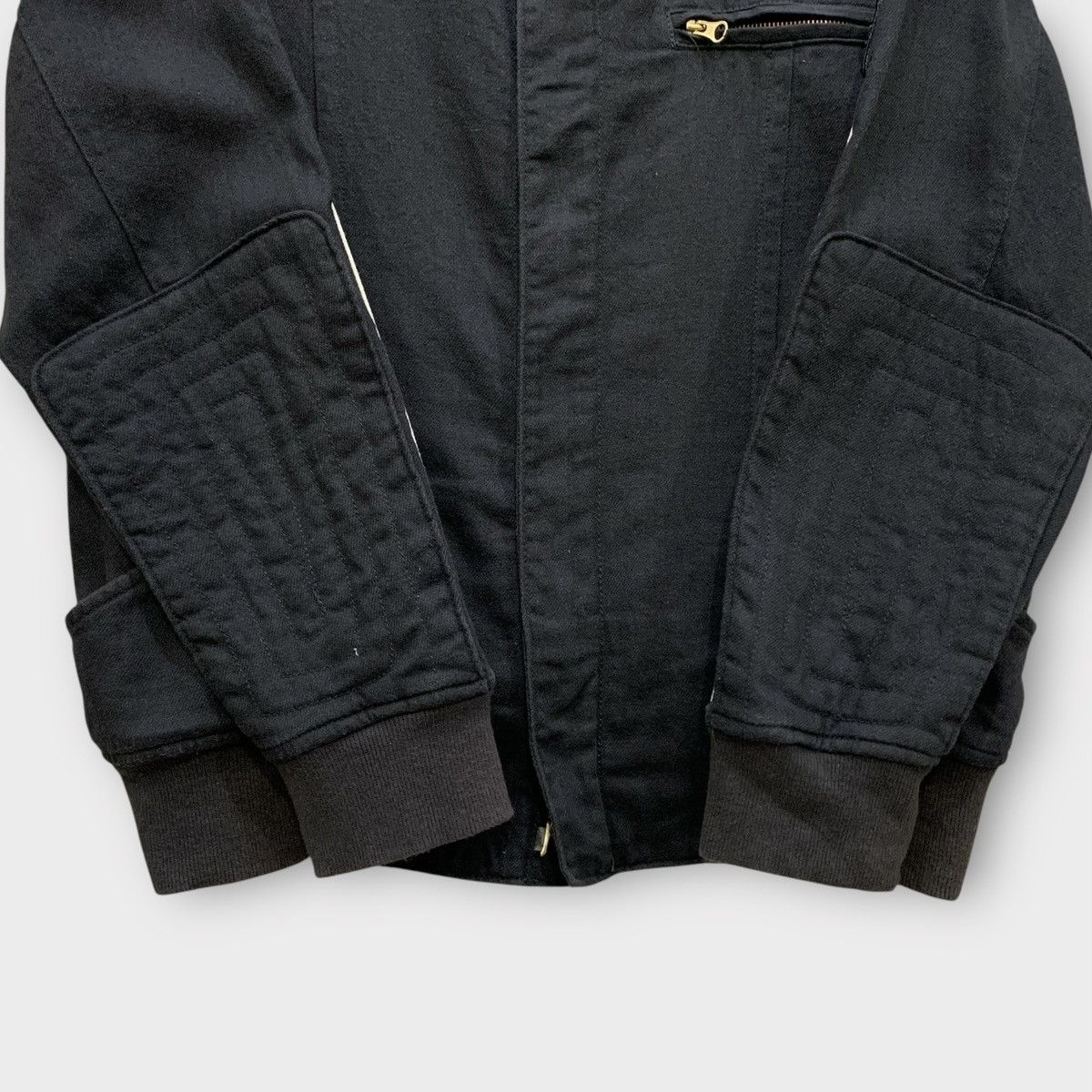 Issey Miyake MERCIBEAUCOUP BOMBER JACKET STAND COLLAR STRIPE PATCHES Size US M / EU 48-50 / 2 - 8 Thumbnail