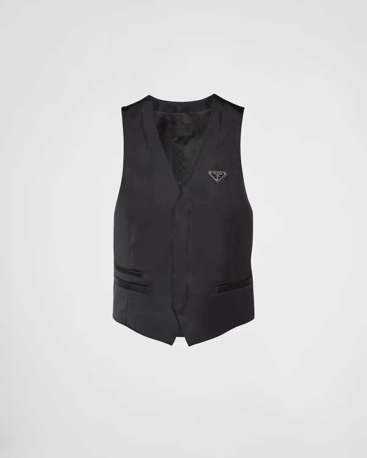 Prada Prada black re-nylon logo vest 48 Size US M / EU 48-50 / 2 - 1 Thumbnail