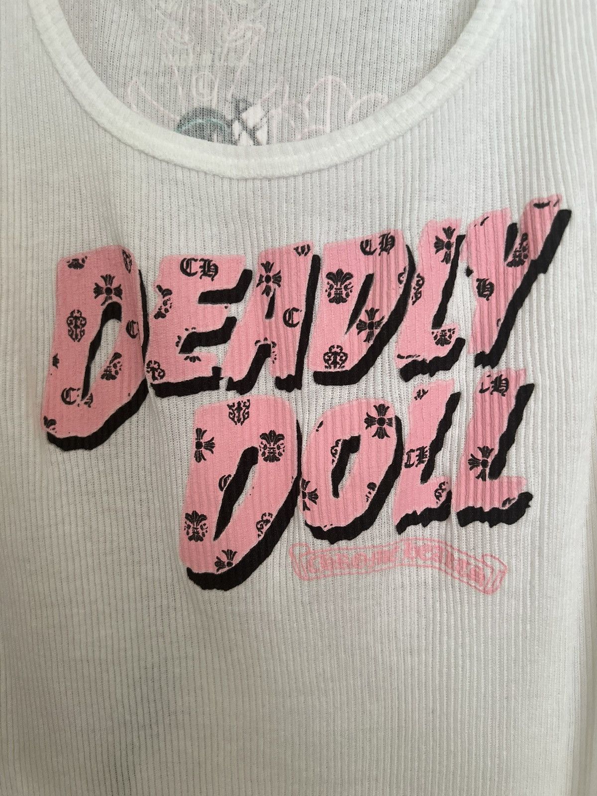 Chrome Hearts Chrome Hearts Deadly Dolls Tan Top White Size US L / EU 52-54 / 3 - 3 Thumbnail