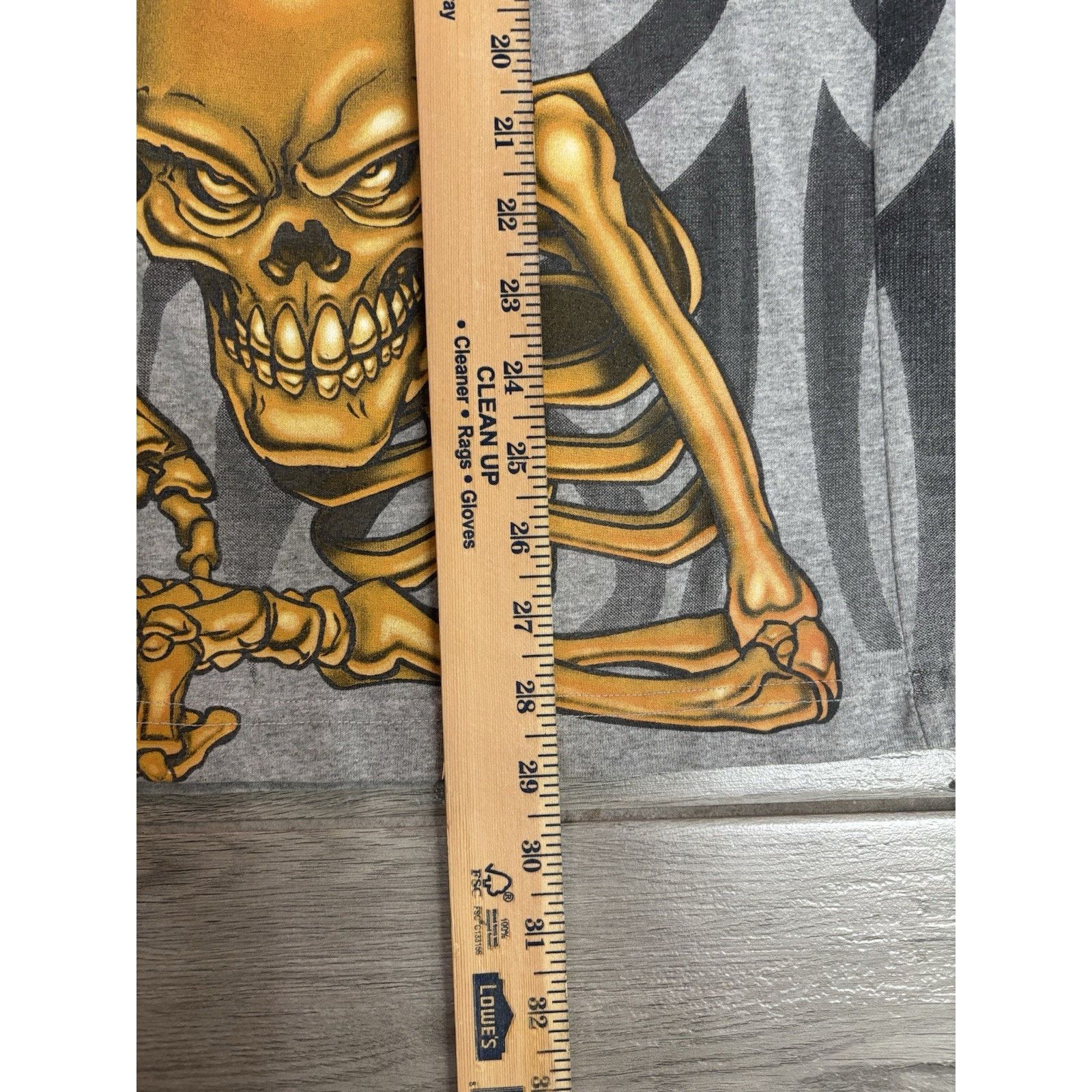 JNCO Vintage Y2K Jnco Jeans Long Sleeve Flames Skull Shirt Xl/2XL Size US XL / EU 56 / 4 - 6 Thumbnail