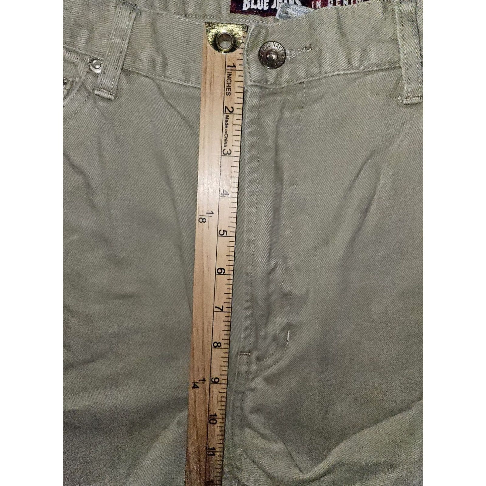 Old Navy Vintage Old Navy Straight Leg Jeans Womens 14 Lt Beige High Rise Casual Y2K Size 36" / US 14 / IT 50 - 4 Thumbnail