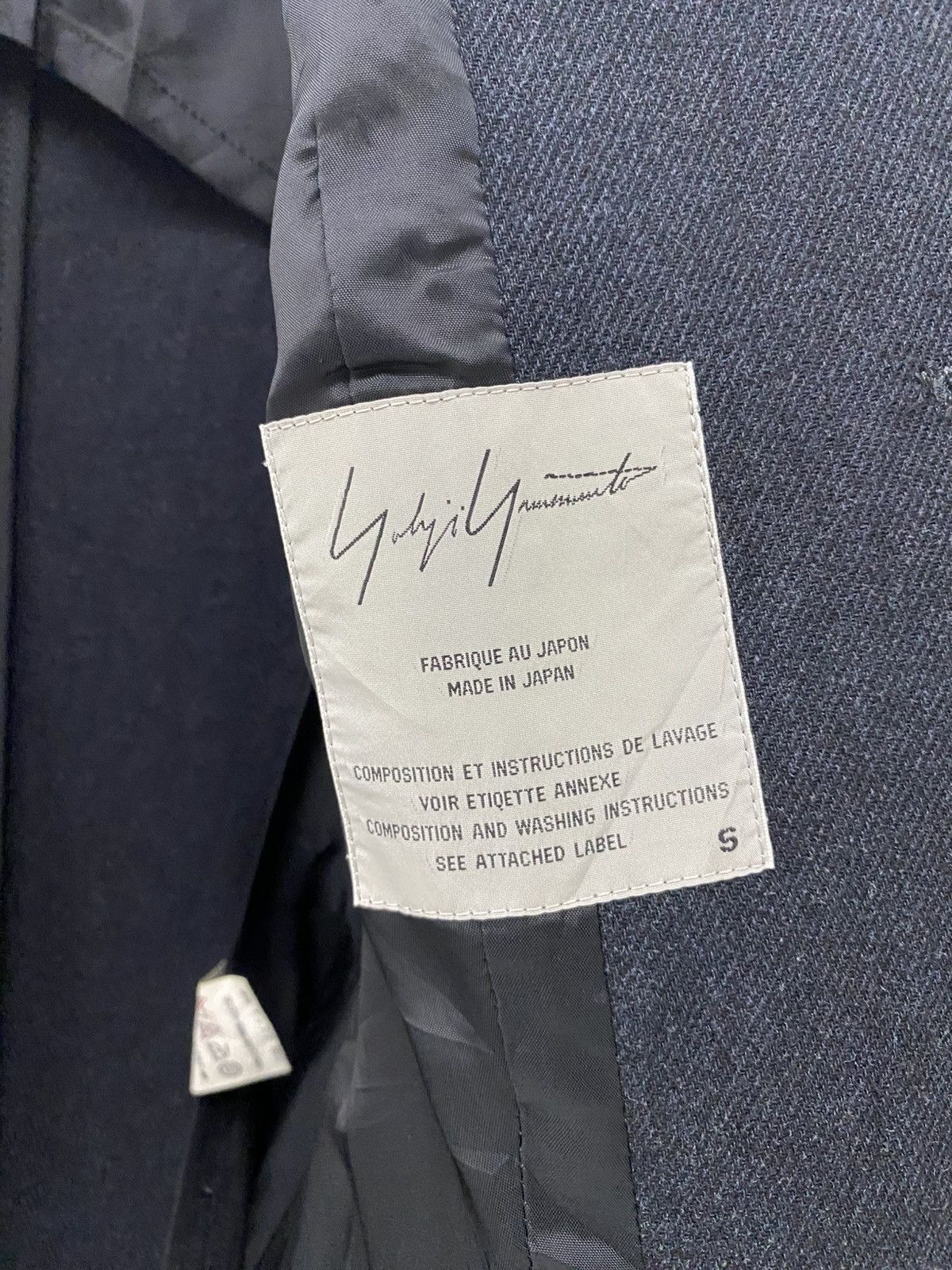 Yohji Yamamoto Vtg Yohji Yamamoto AW95 black gabardine long coat Size S / US 4 / IT 40 - 9 Thumbnail