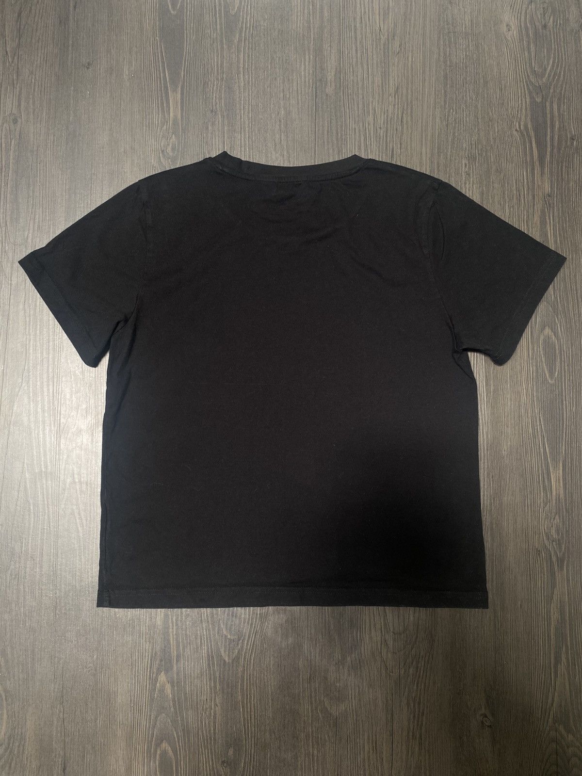 RayBan × Saint Laurent Paris SAINT LAURENT PARIS Signature Chalk Logo T-Shirt Black Size M / US 6-8 / IT 42-44 - 3 Thumbnail