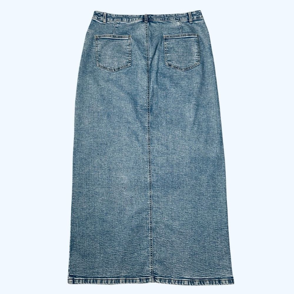 Asos ASOS DESIGN Denim Maxi Skirt With Split Size 14 Tall Size 36" / US 14 / IT 50 - 4 Thumbnail