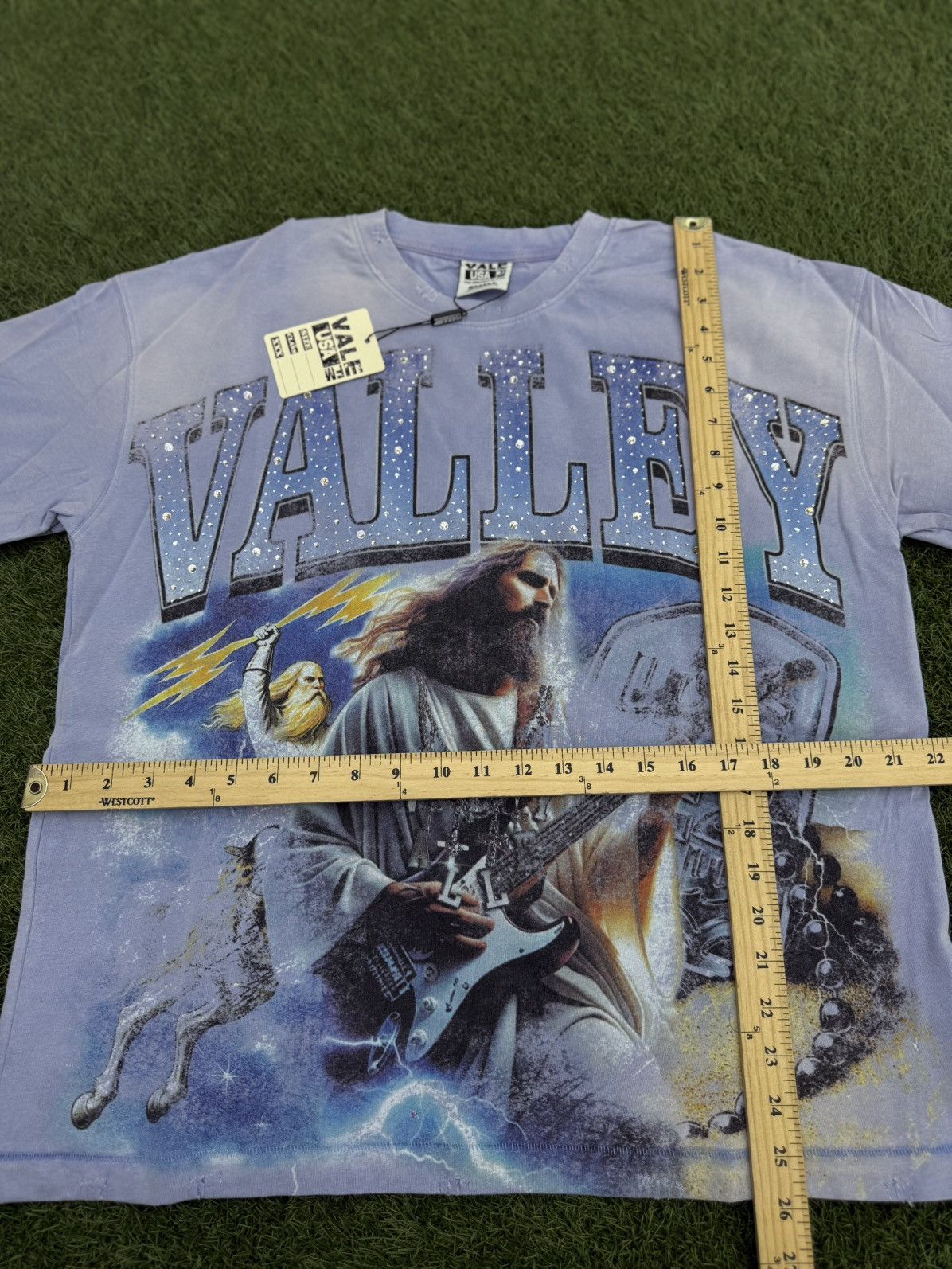 Vale Valley Dreams Holy Metal Bling Tee Size Small (NEW) Size US S / EU 44-46 / 1 - 6 Thumbnail