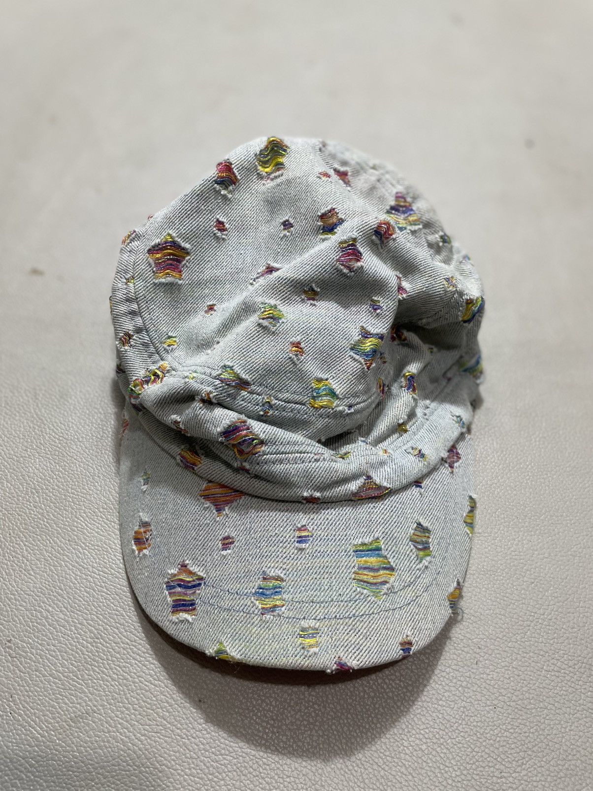 Japanese Brand Undefined Distressed Cadet Hat Nice design Size ONE SIZE - 2 Thumbnail