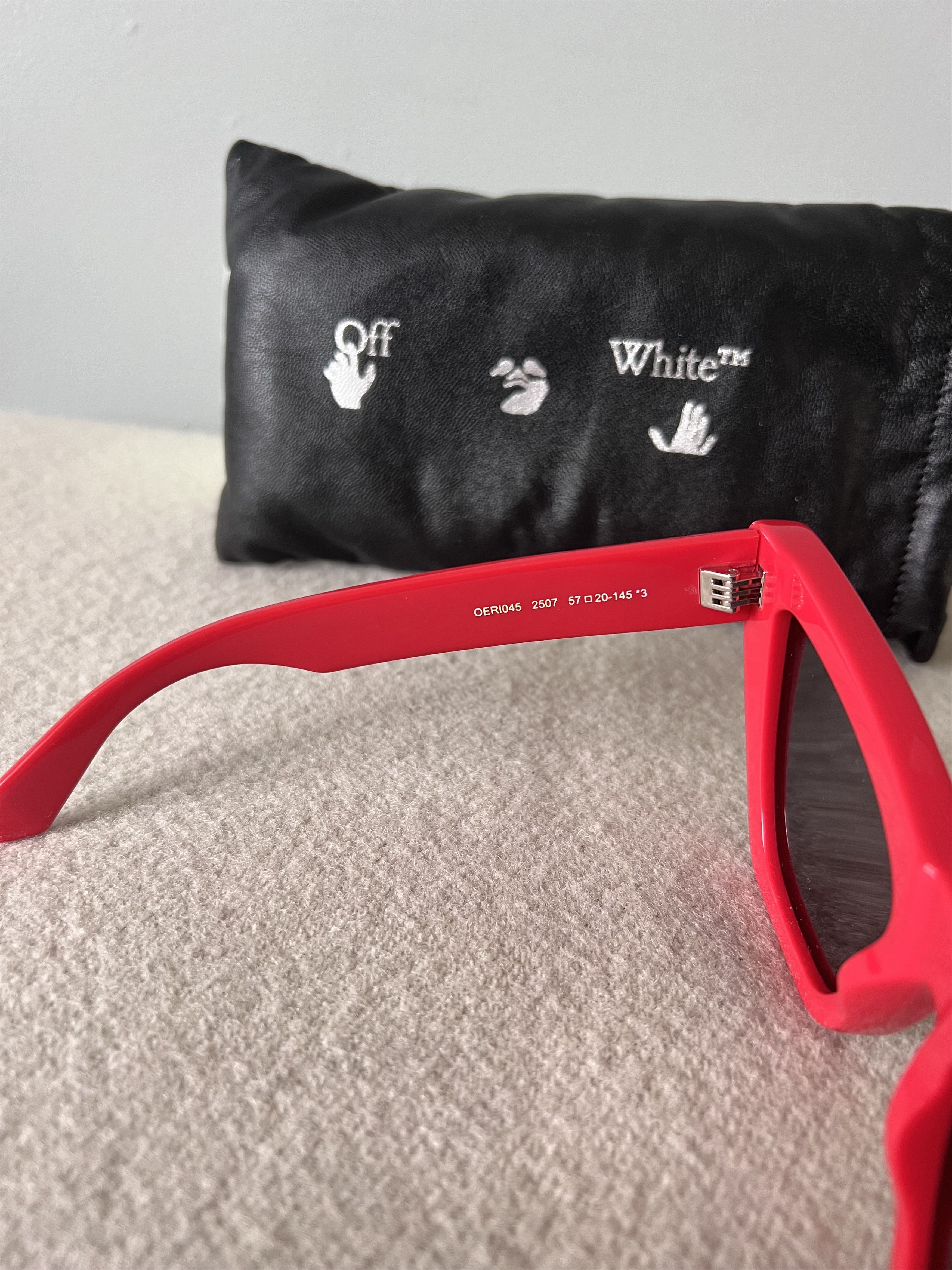 Off-White Off White Arrows Cat Eye Sunglasses in Red Size ONE SIZE - 5 Thumbnail