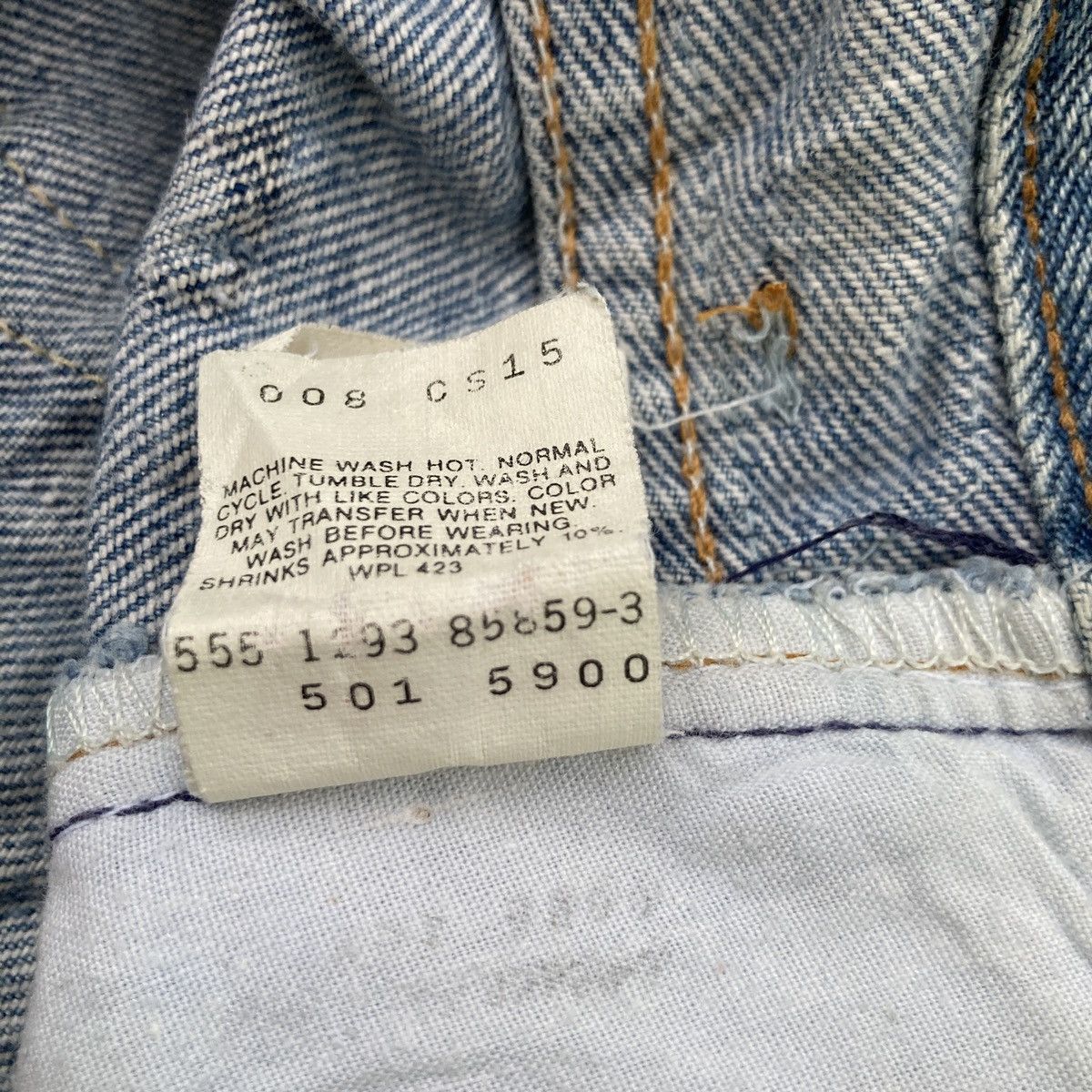 Levi's × Levi's Vintage Clothing × Vintage VINTAGE 90s LEVI’S 501 DISTRESSED JEANS Size US 34 / EU 50 - 17 Thumbnail
