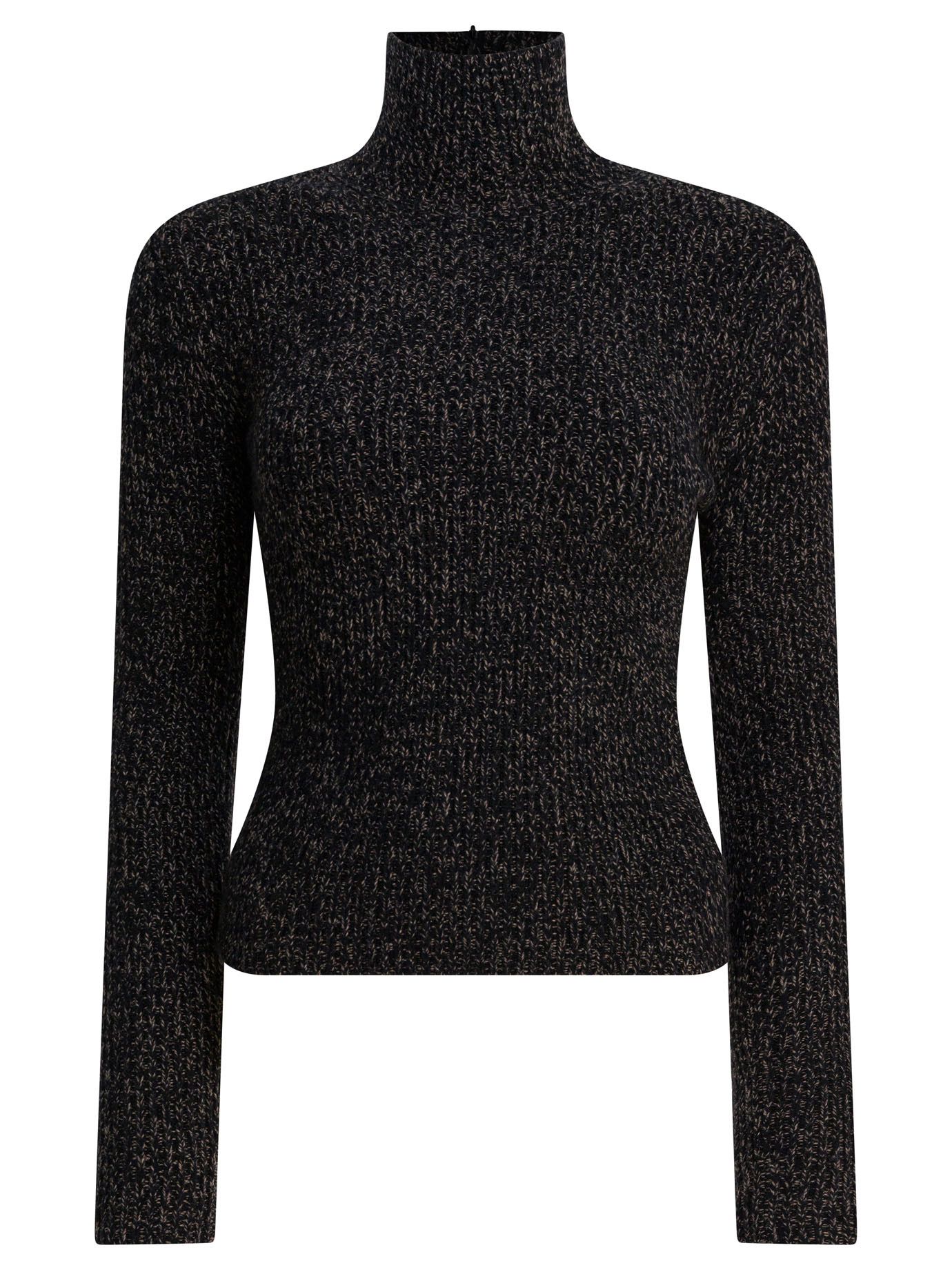 Max Mara Max Mara Wool And Cashmere Mouliné Turtleneck Sweater tag size S Women - USA Duties Paid Size S / US 4 / IT 40 - 1 Thumbnail