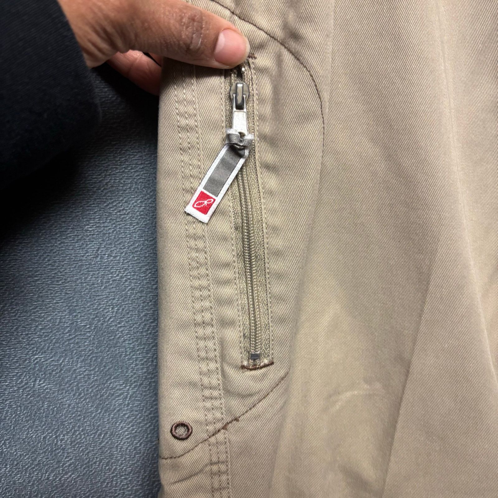 Ocean Pacific OP Ocean Pacific Pants Multi Pocketed Chinos Skater Zipper Size US 30 / EU 46 - 5 Thumbnail