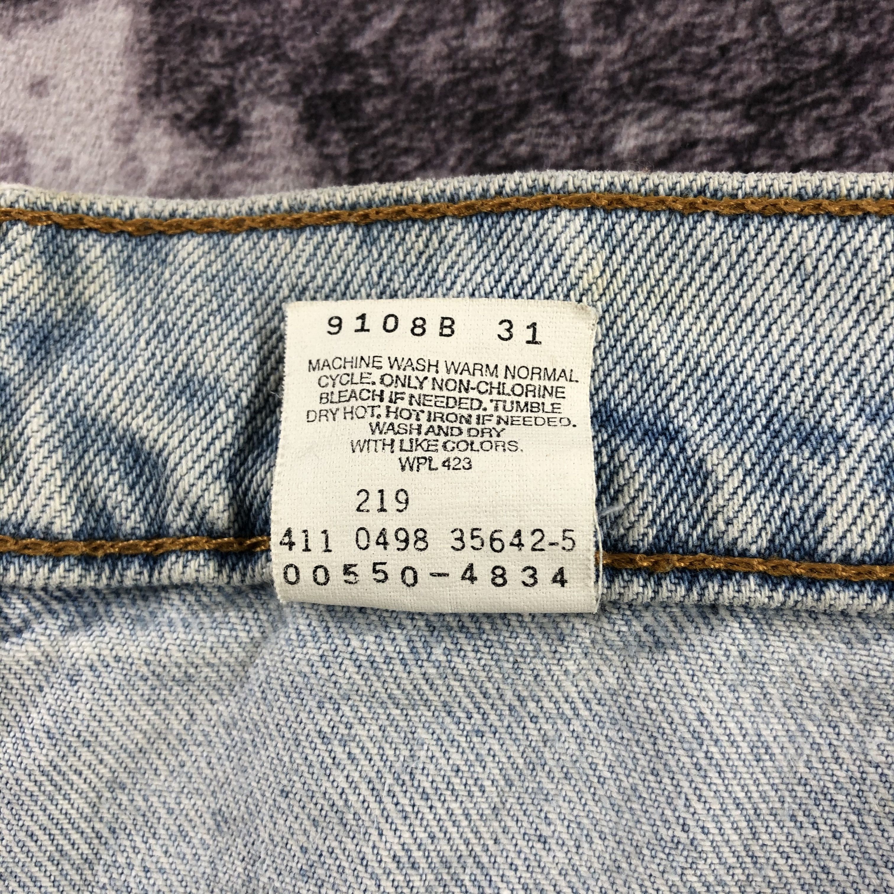 Levi's × Vintage Vintage 90s Blue Wash Levis 550 Jeans-JM2963 Size US 35 - 15 Thumbnail
