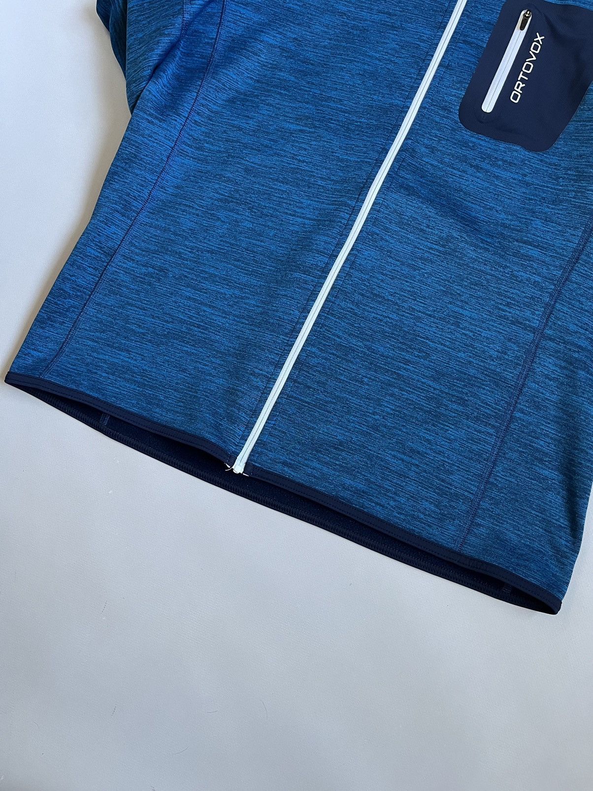 ORTOVOX Ortovox Merino Fleece Hooded Men Blue Zip Pocket Jacket Size US L / EU 52-54 / 3 - 5 Thumbnail