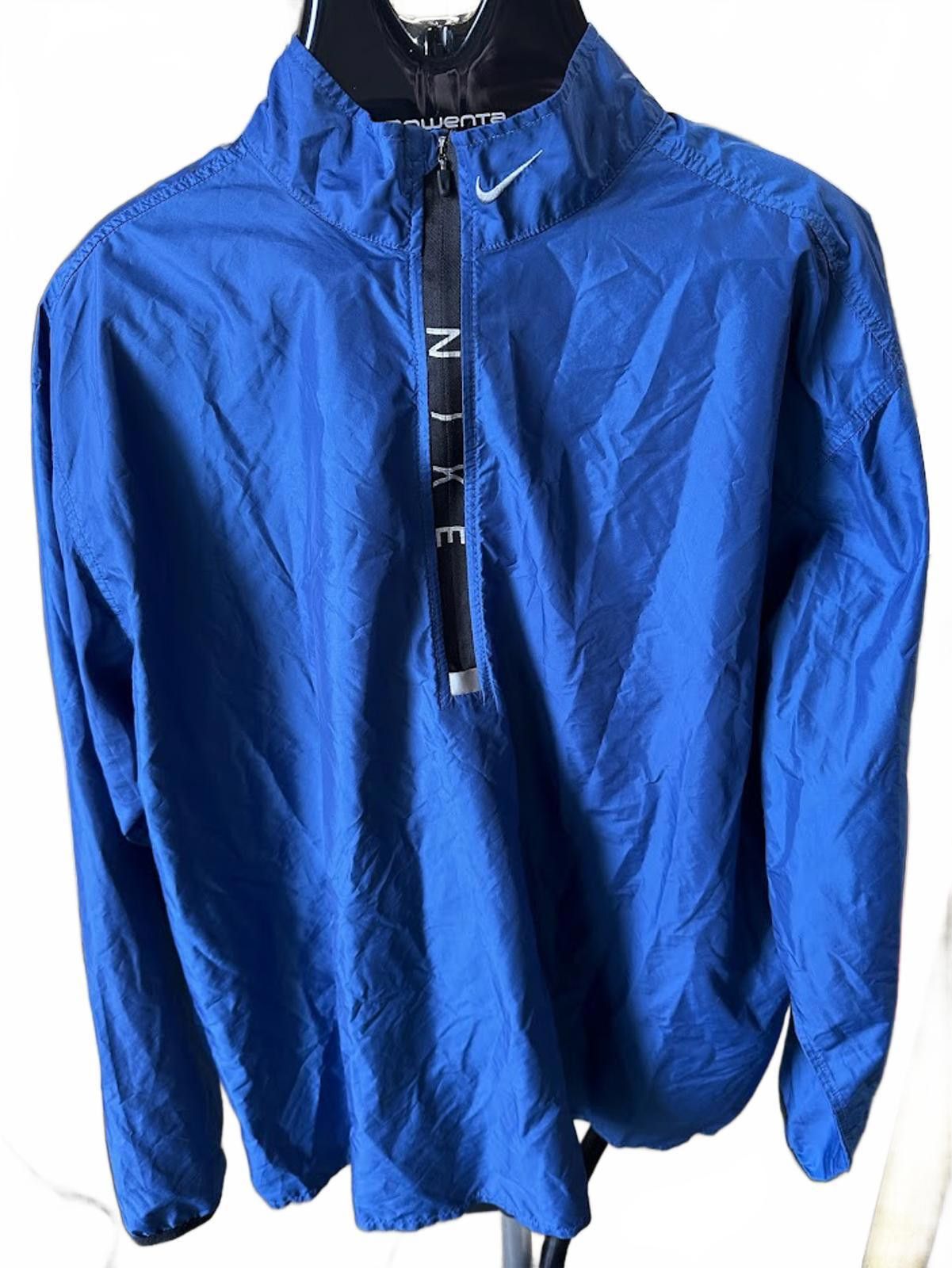Nike Nike Blue 1/4 Zip Windbreaker XL Size US XL / EU 56 / 4 - 1 Thumbnail