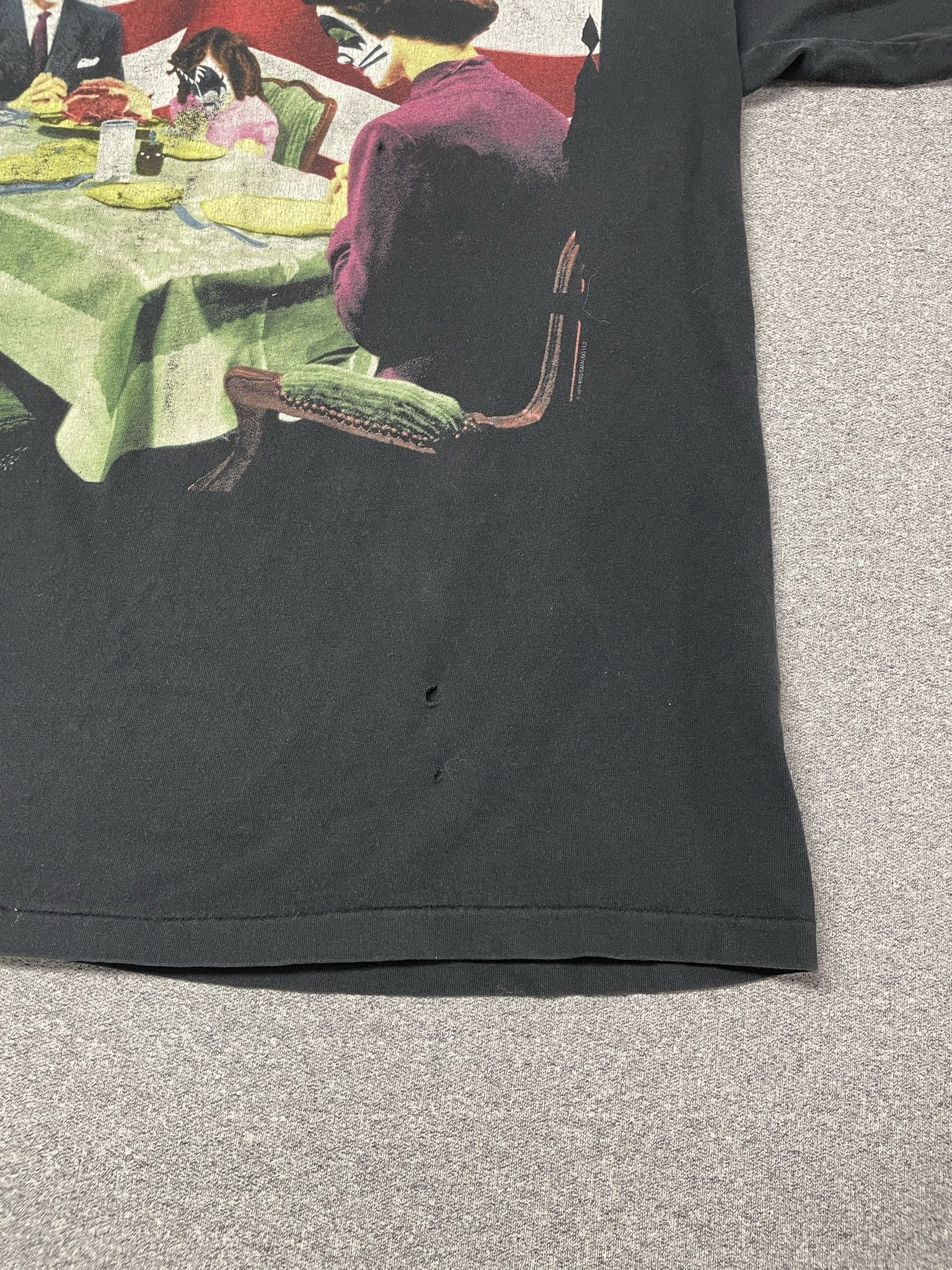 All Sport Vintage 1990s Kiss My Ass Graphic T-Shirt Black Size US XL / EU 56 / 4 - 4 Thumbnail