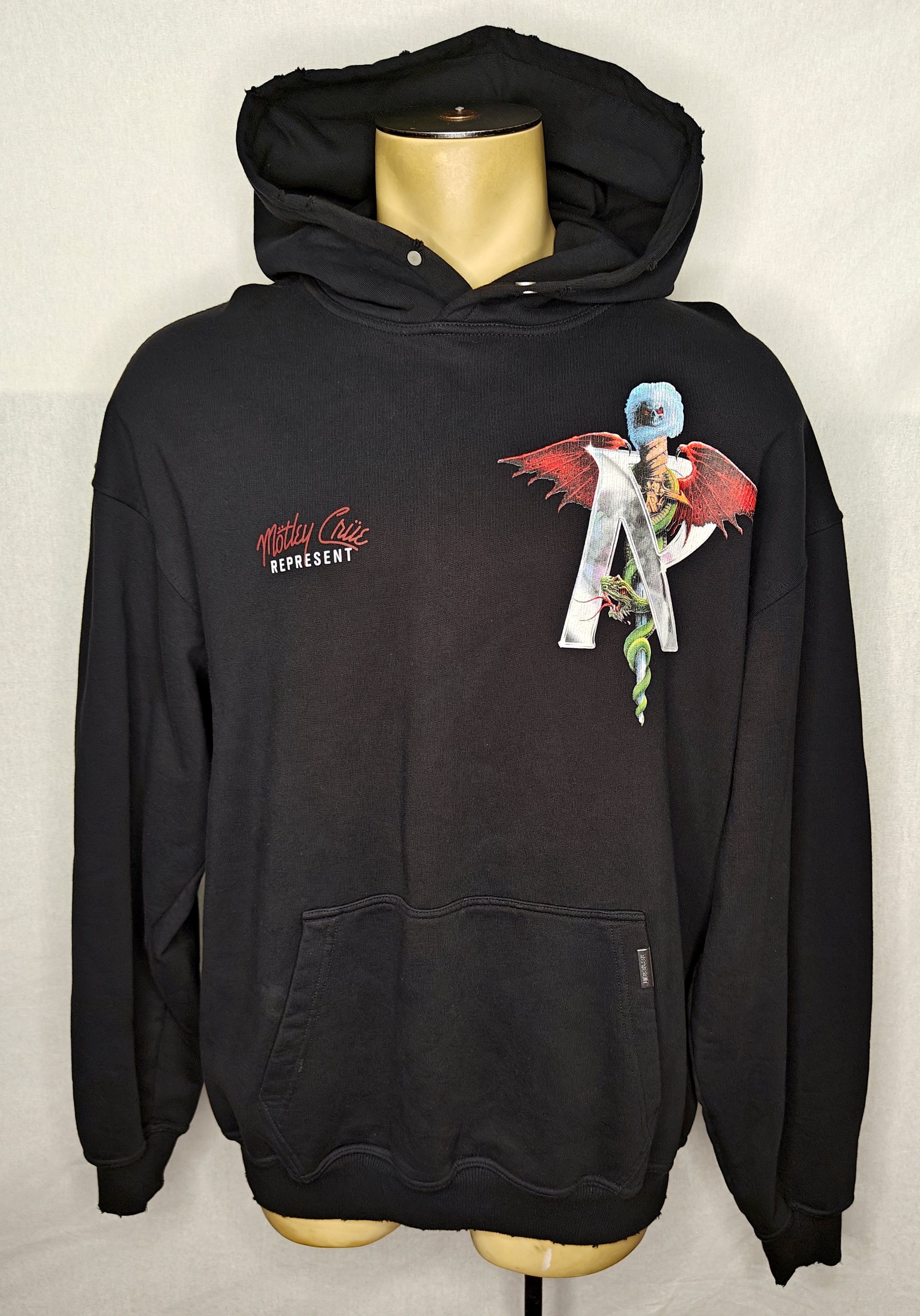 Represent Clo. Represent x Motley Crue metal rock band hoodie sweatshirt Size US L / EU 52-54 / 3 - 3 Thumbnail