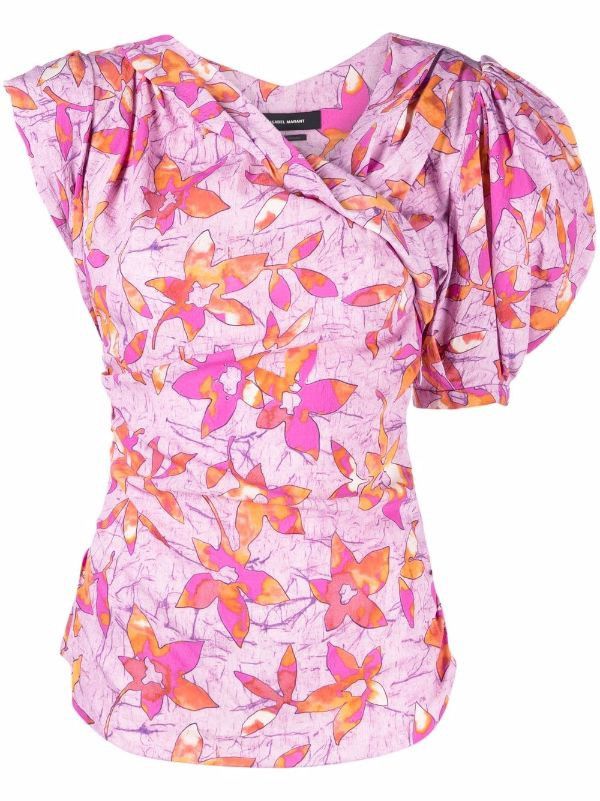 Isabel Marant Isabel Marant floral Madinea asymmetrical Blouse Size S / US 4 / IT 40 - 3 Thumbnail