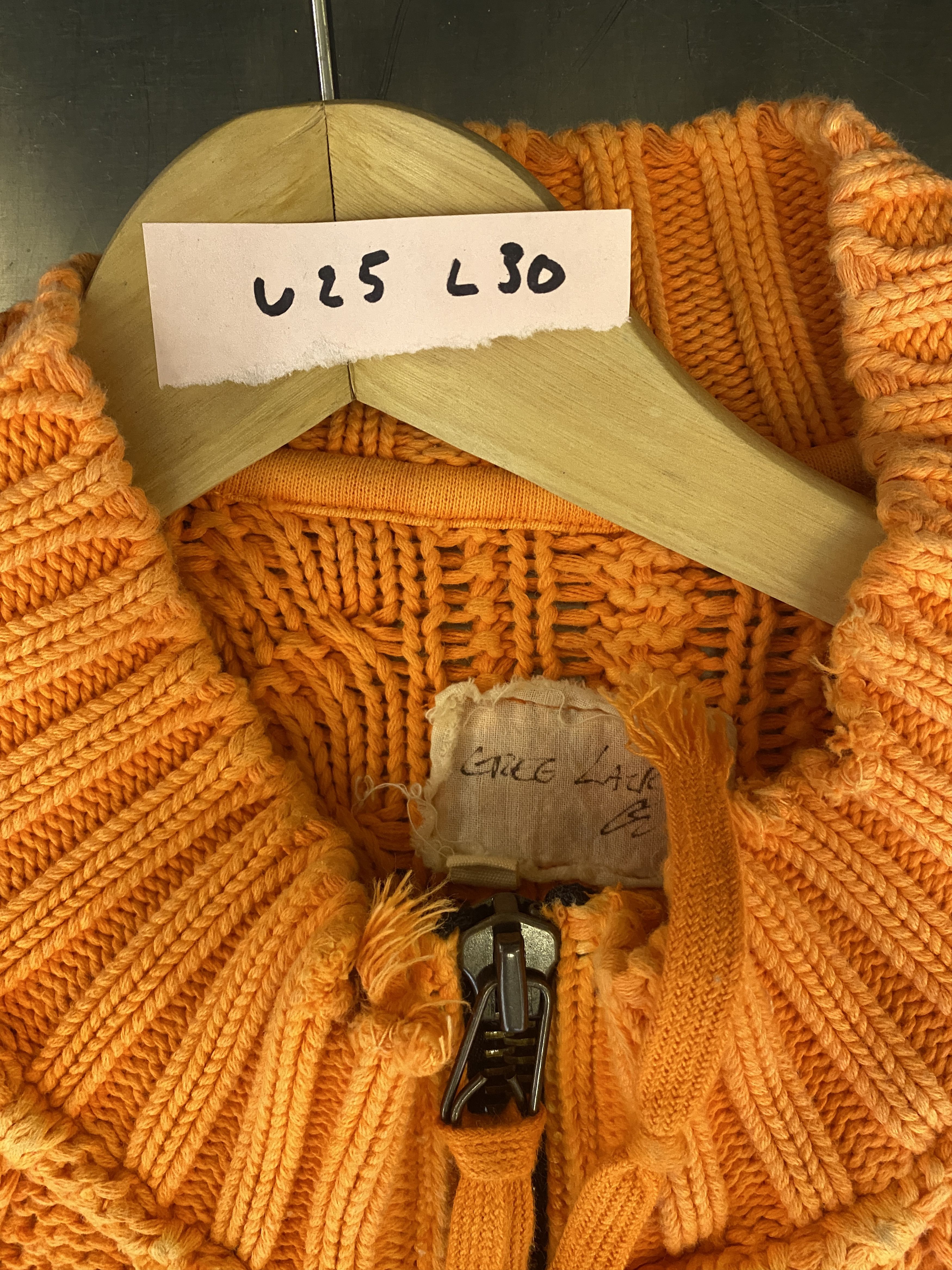Greg Lauren GREG LAUREN CABLE KNIT FISHERMAN SAMPLE SWEATER JACKET Size US L / EU 52-54 / 3 - 5 Thumbnail