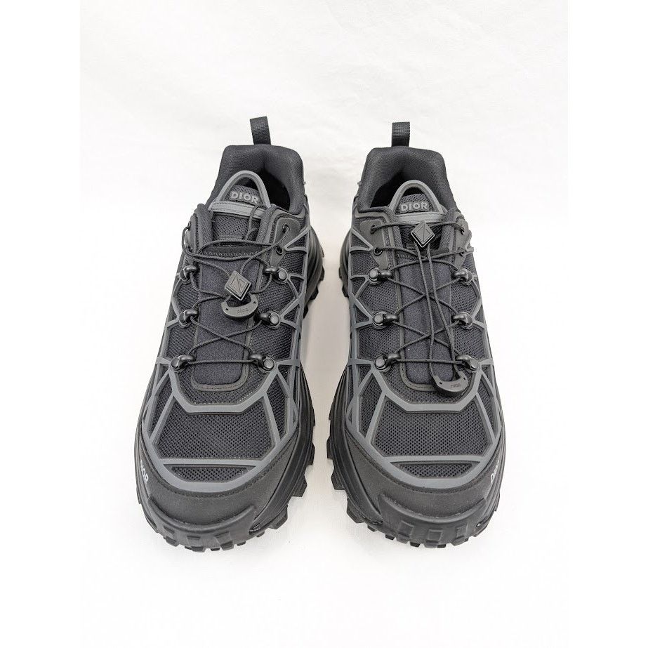Dior o1rshd1 B31 Rubber Mesh Sneakers in Black Size US 12 / EU 45 - 14 Thumbnail