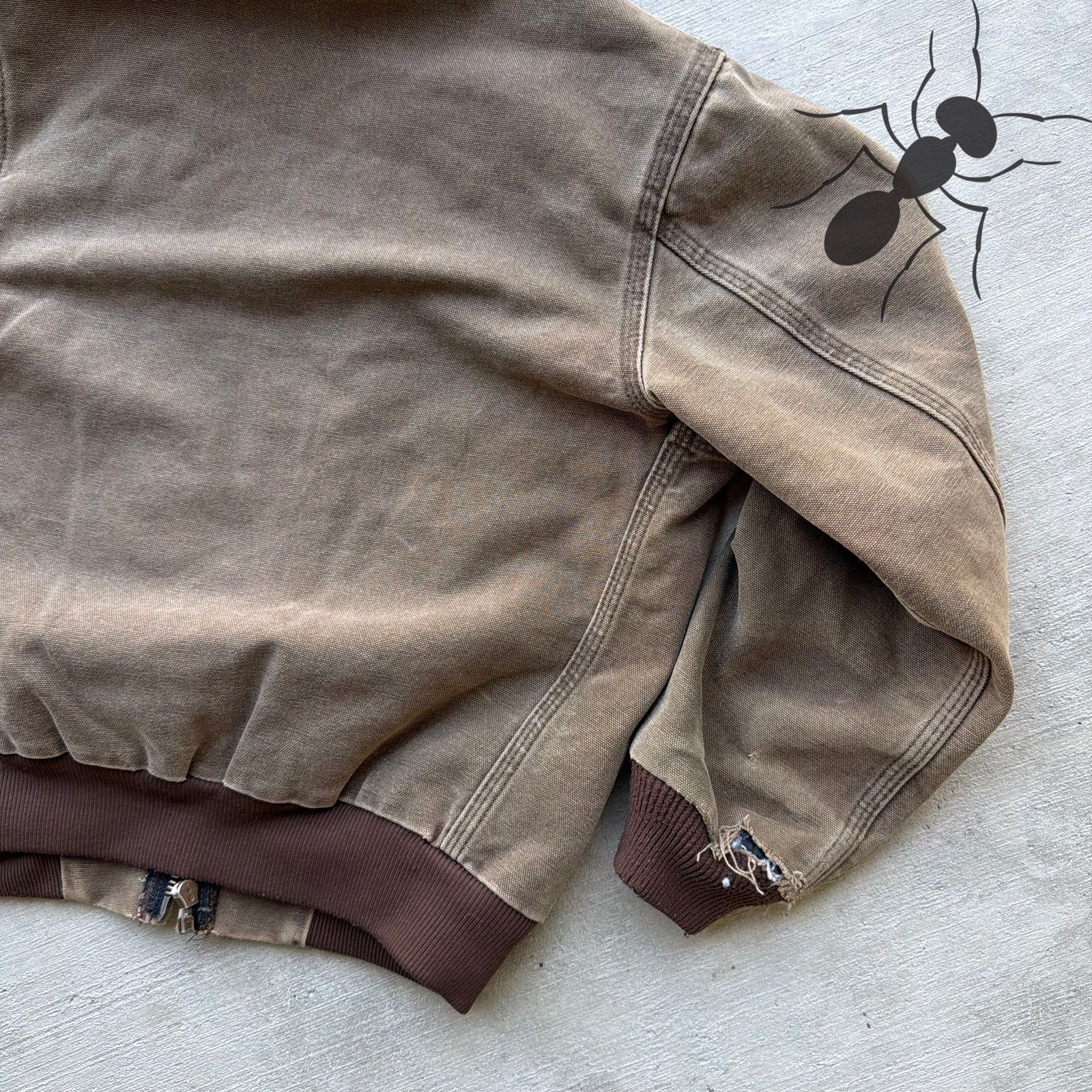Carhartt × Vintage Carhartt YOUTH Y06 CHT brown hooded work wear jacket Size US XXS / EU 40 - 7 Thumbnail