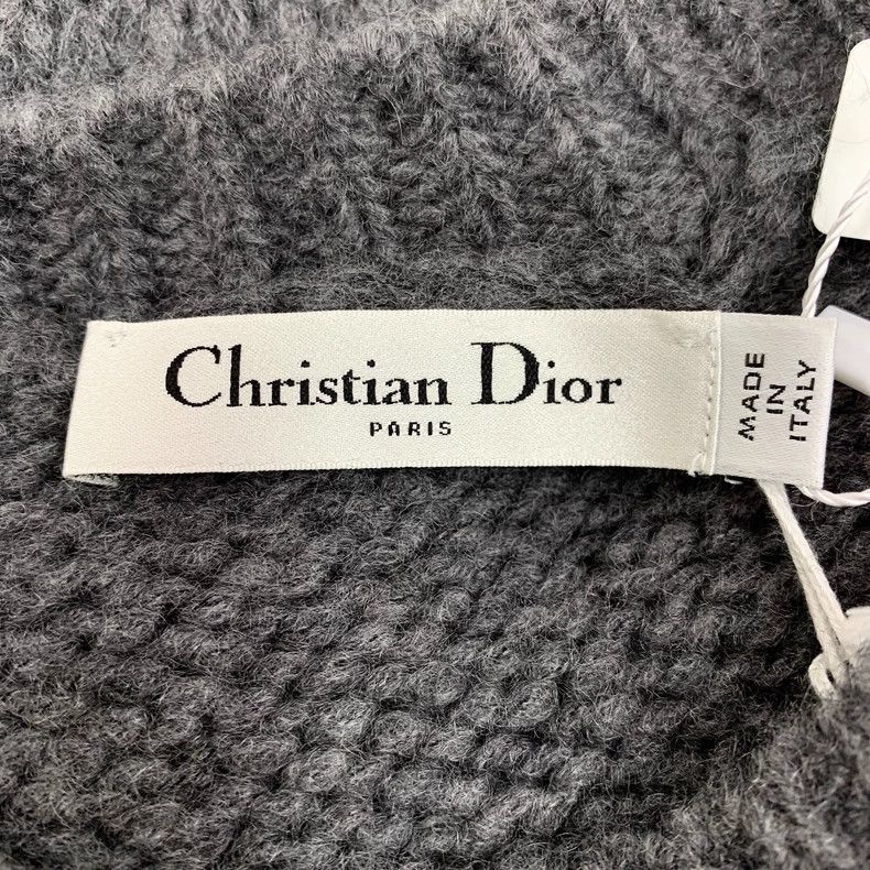 Dior Dior 24 dark gray letter inlaid round-neck long-sleeved kni Size XS / US 0-2 / IT 36-38 - 6 Thumbnail