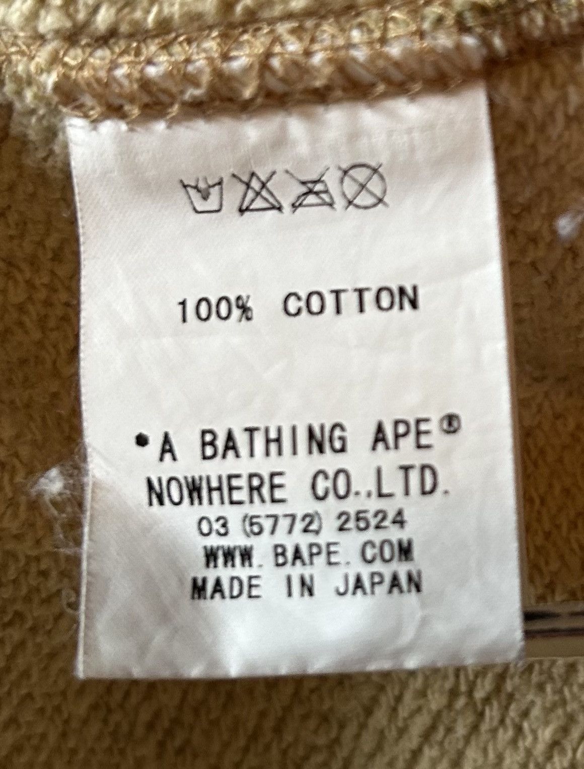 Bape Bape Nigo Era Beige Tan Full Zip Hoodie Size US M / EU 48-50 / 2 - 7 Thumbnail