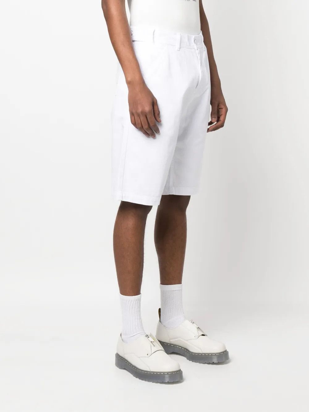 Raf Simons o1y0325 Denim Short in White Size US 32 / EU 48 - 2 Thumbnail