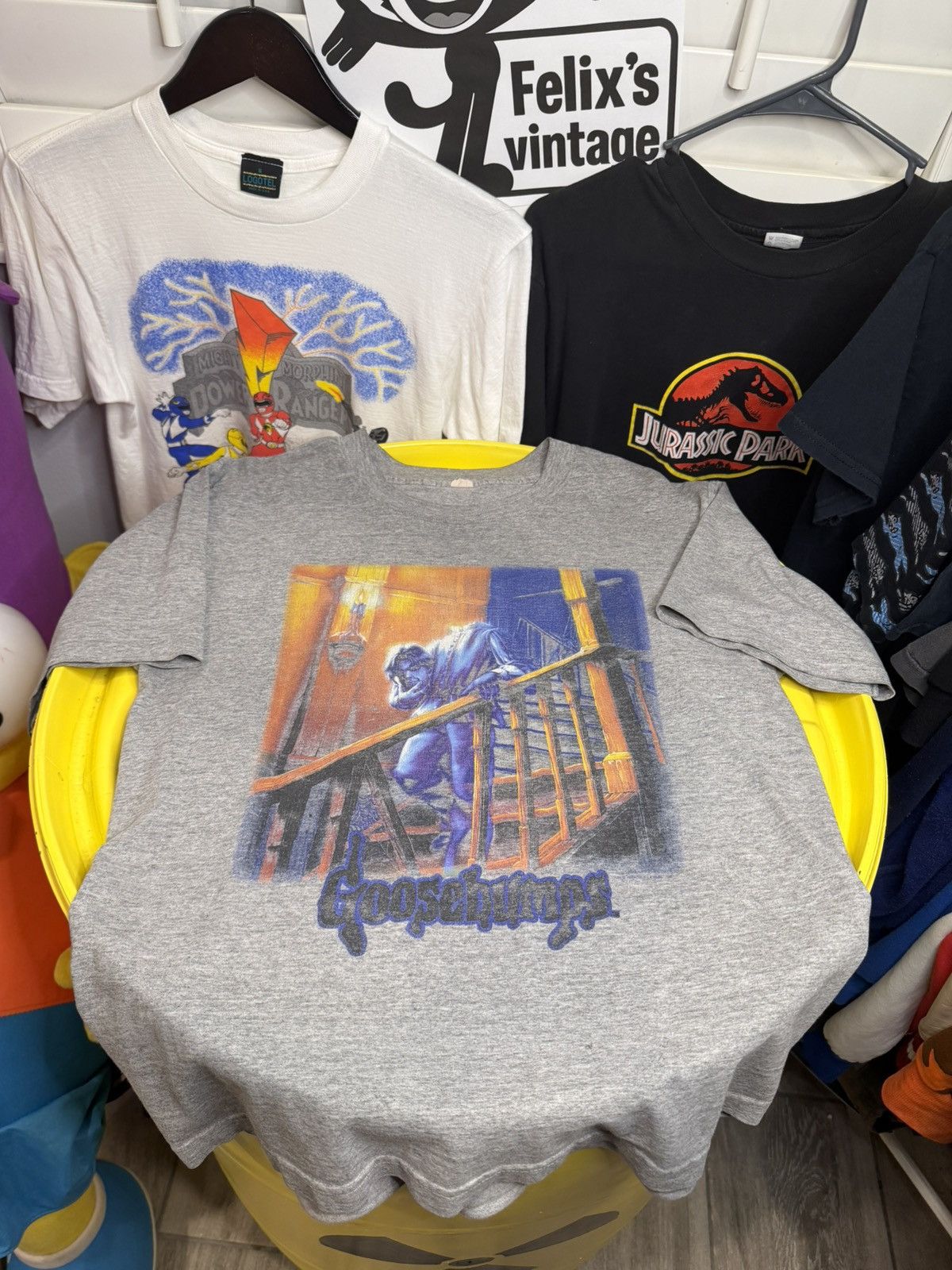 Vintage 1990s goosebumps vintage T-shirt single stitch Size US M / EU 48-50 / 2 - 3 Thumbnail