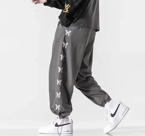 Japanese Brand × Vintage japanese style butterfly sweatpants Size US 34 / EU 50 - 2 Thumbnail