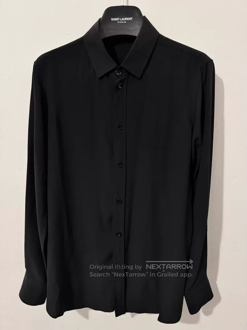 Saint Laurent Paris Saint Laurent Paris Matte Mulberry Silk Basic Black Samura Size M / US 6-8 / IT 42-44 - 1 Thumbnail