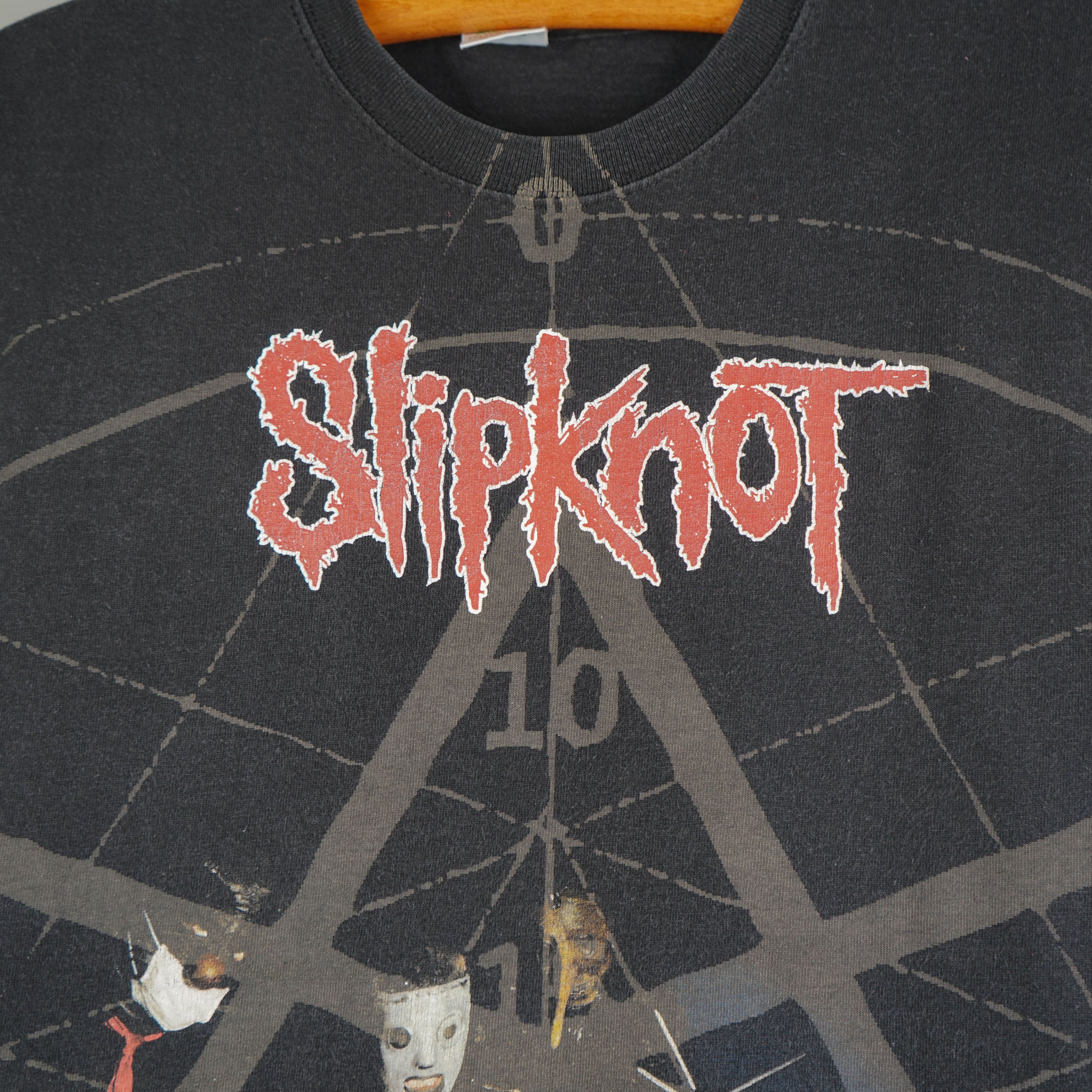 Band Tees × Vintage Vintage 2008 Slipknot T-Shirt All Over Print Size US M / EU 48-50 / 2 - 3 Thumbnail