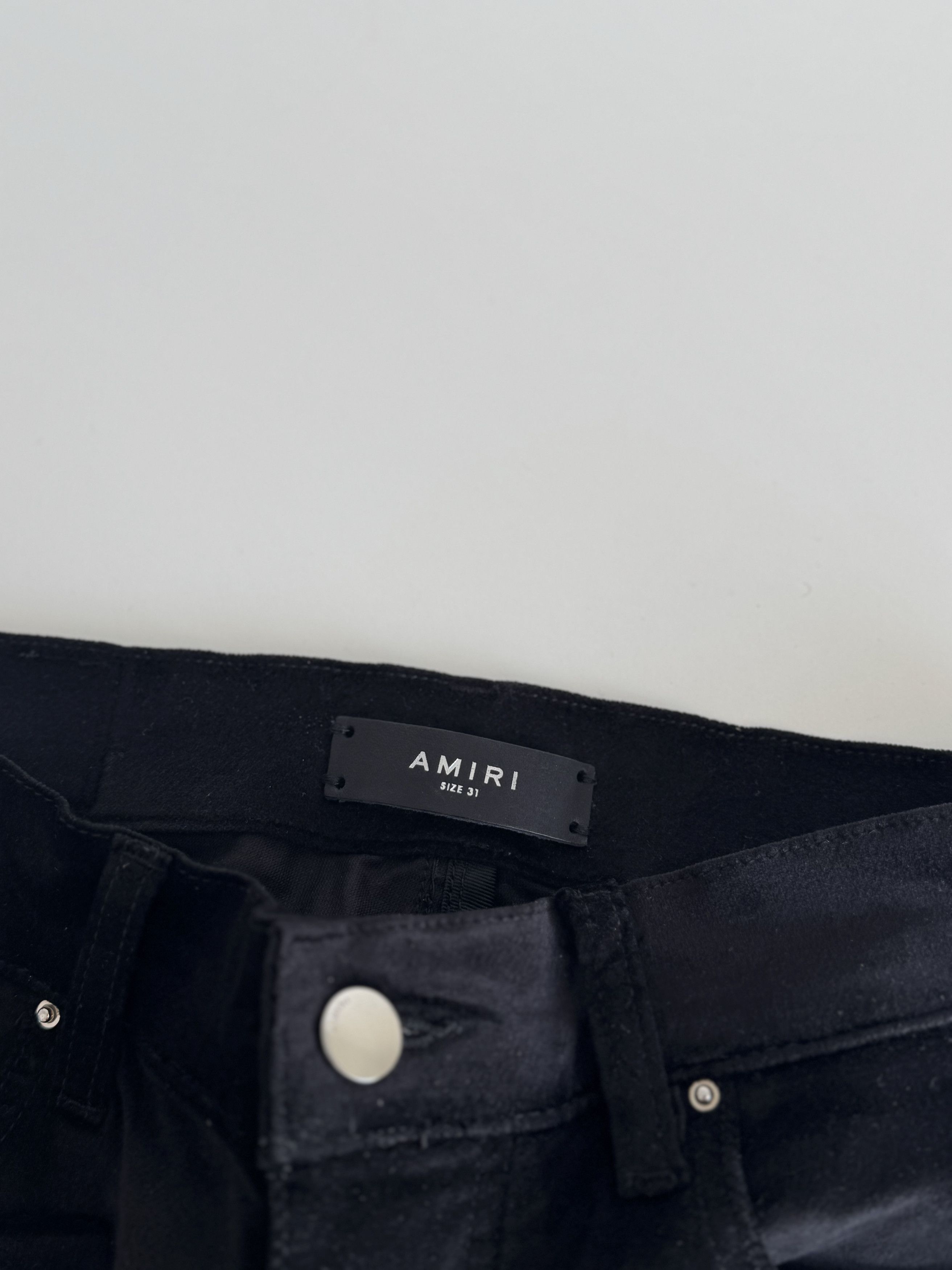 Amiri AMIRI VELOUR SKINNY STACK | SIZE 31 Size US 31 - 4 Thumbnail
