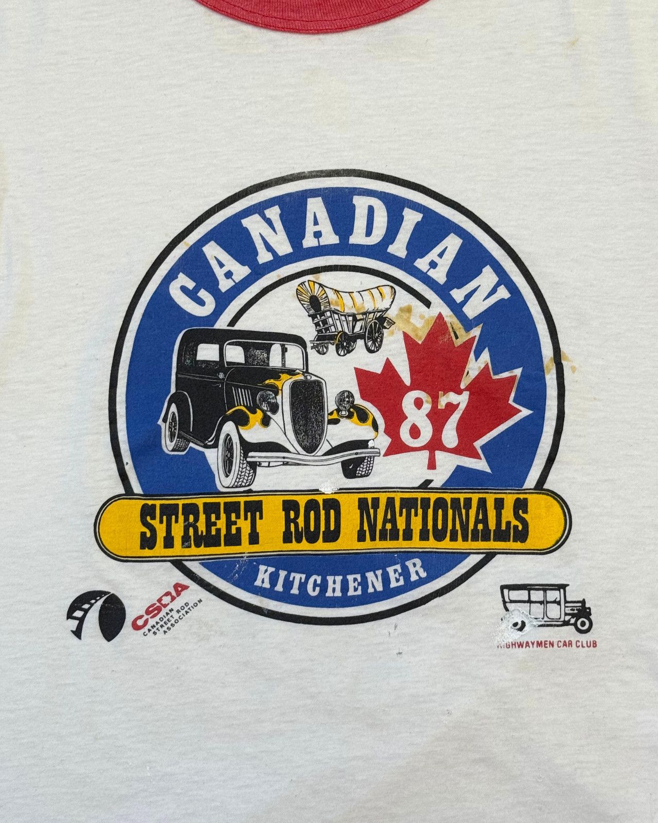 Vintage Vintage 1987 Canadian Street Rod Nationals Ringer T-Shirt M Size US M / EU 48-50 / 2 - 3 Thumbnail