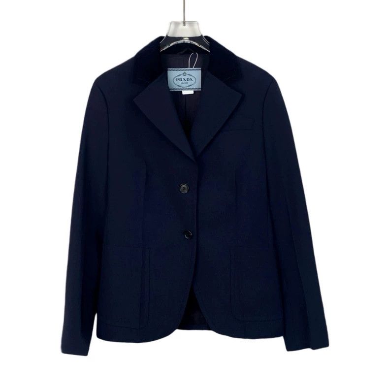 Prada Prada Dark blue wool lapel single-breasted suit 2502-Nextar Size 40R - 1 Thumbnail